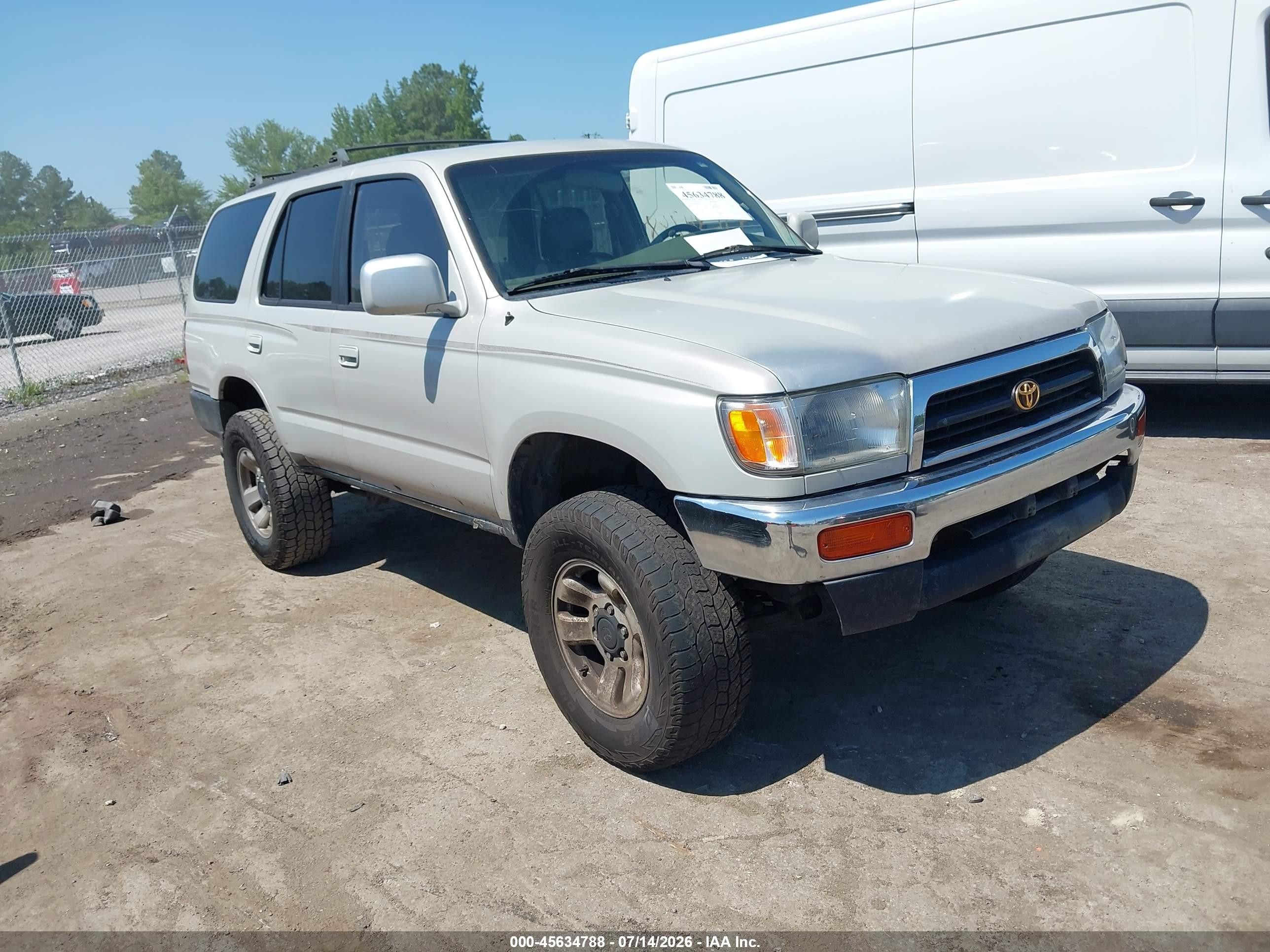 1997 Toyota 4runner Sr5 V6 Silver vin: JT3HN86R5V0082697