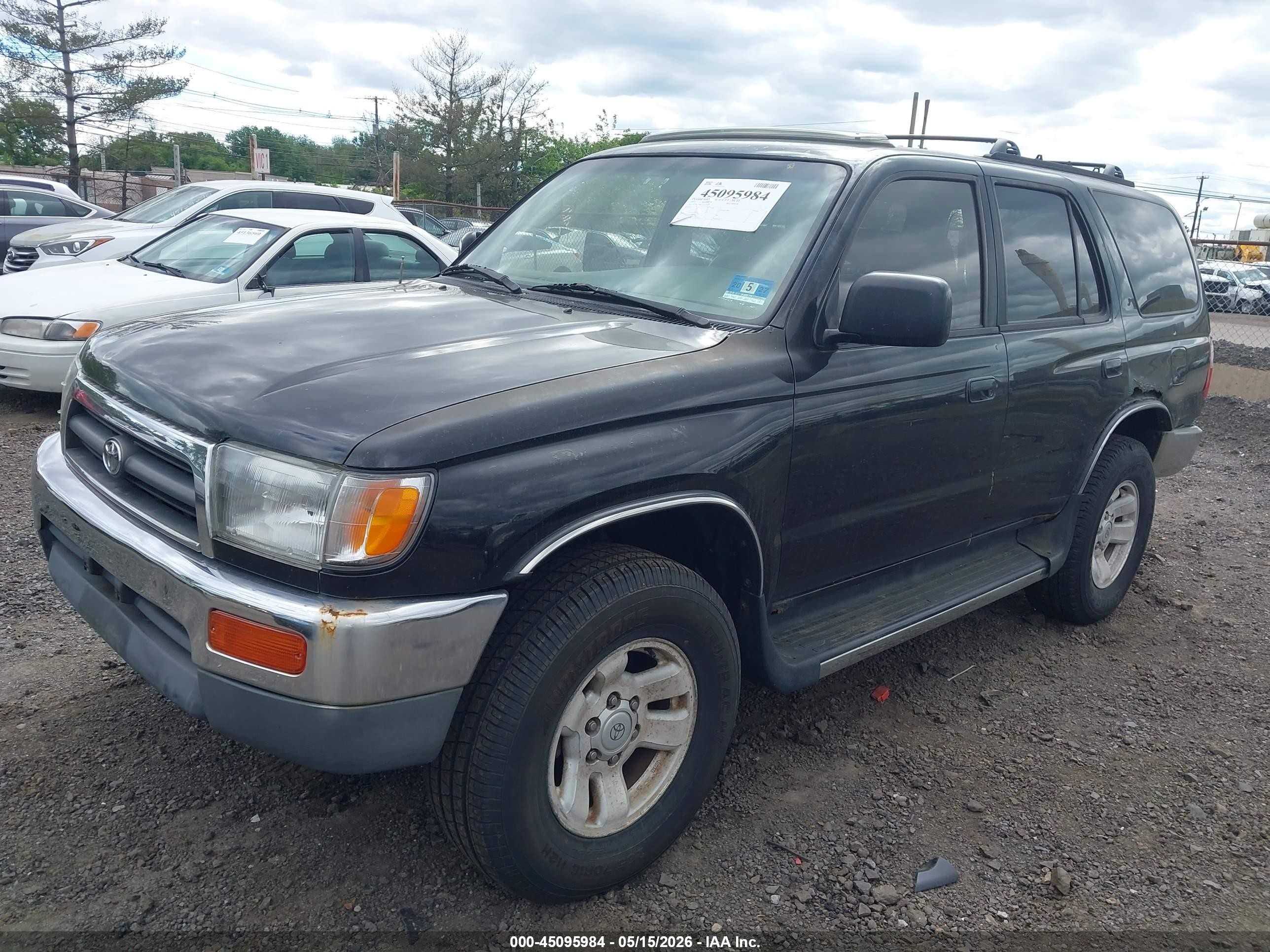 1997 Toyota 4runner Sr5 V6 Black vin: JT3HN86R5V0105136
