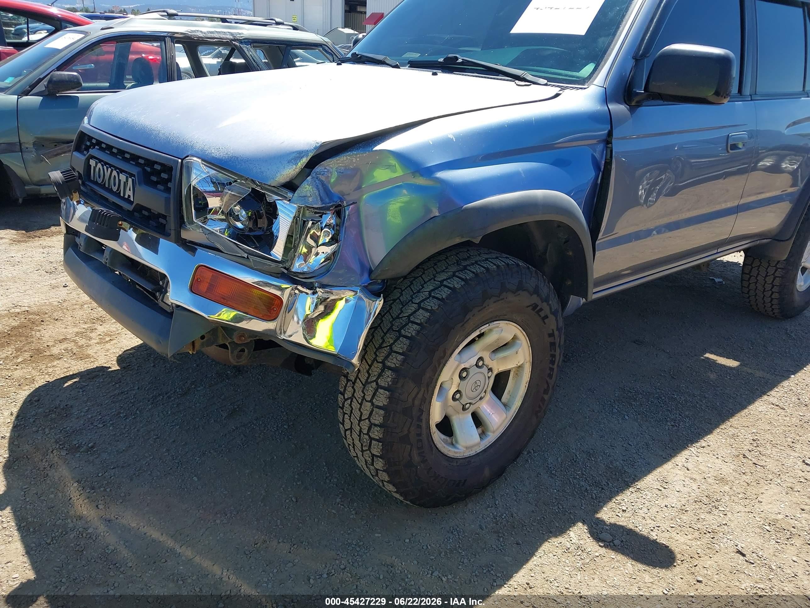 1998 Toyota 4runner Sr5 V6 Light Blue vin: JT3HN86R5W0160543