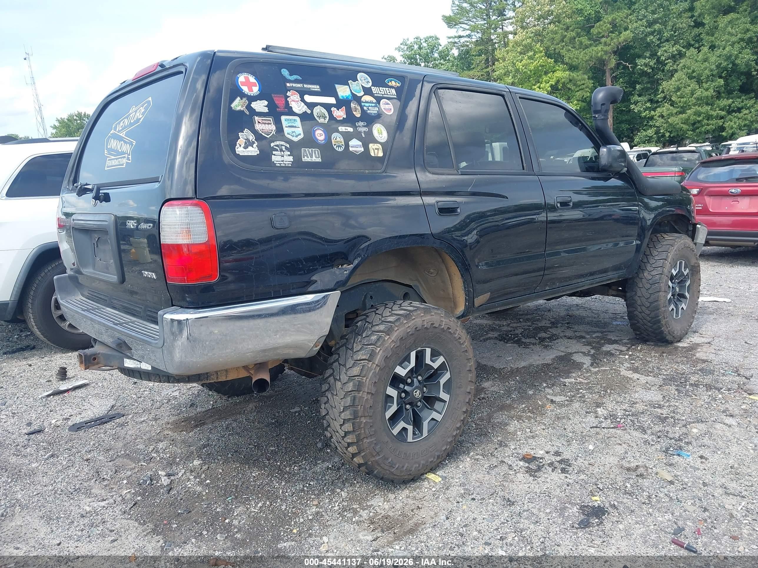1999 Toyota 4runner Sr5 V6 Black vin: JT3HN86R5X0254956