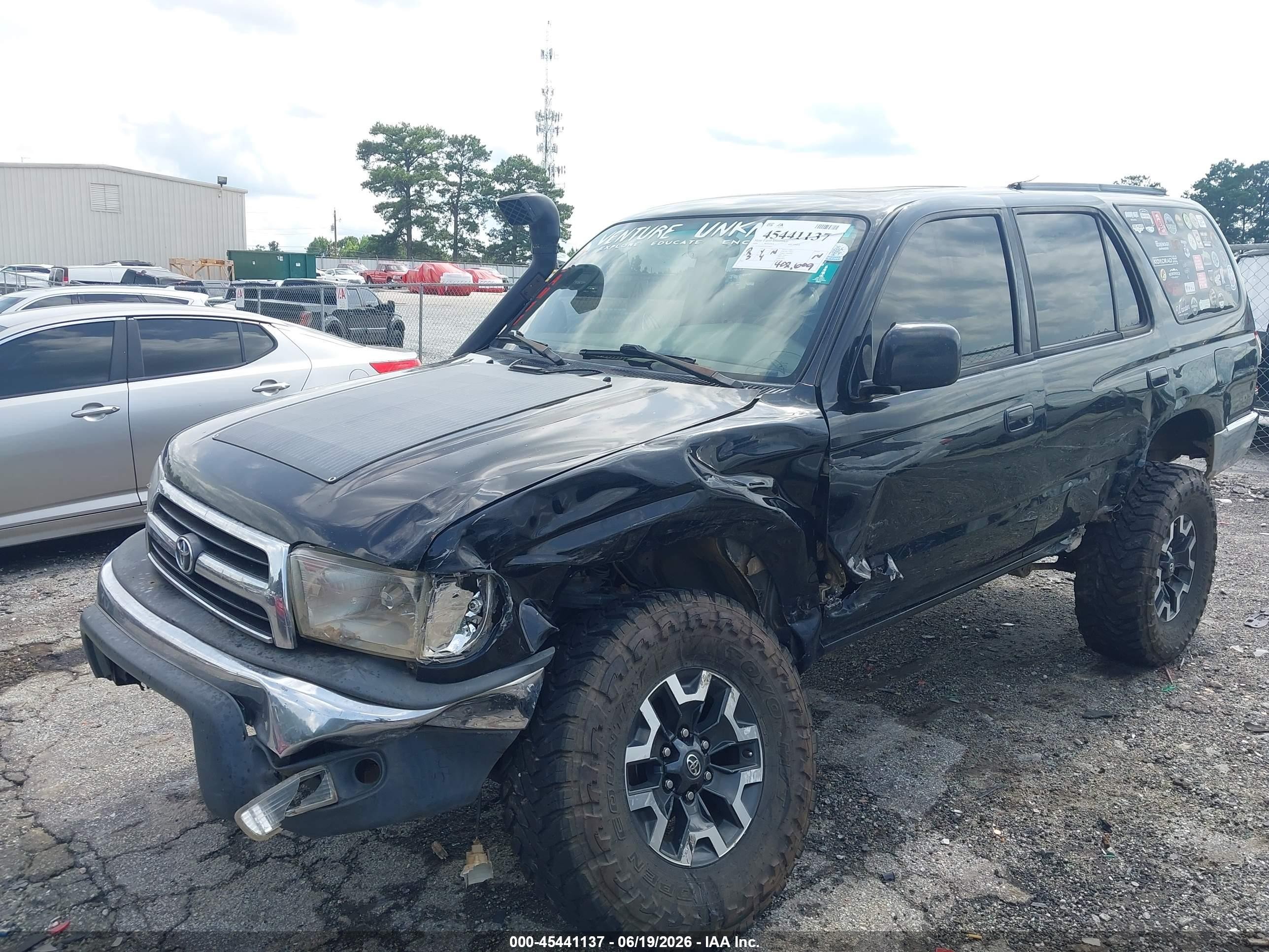 1999 Toyota 4runner Sr5 V6 Black vin: JT3HN86R5X0254956