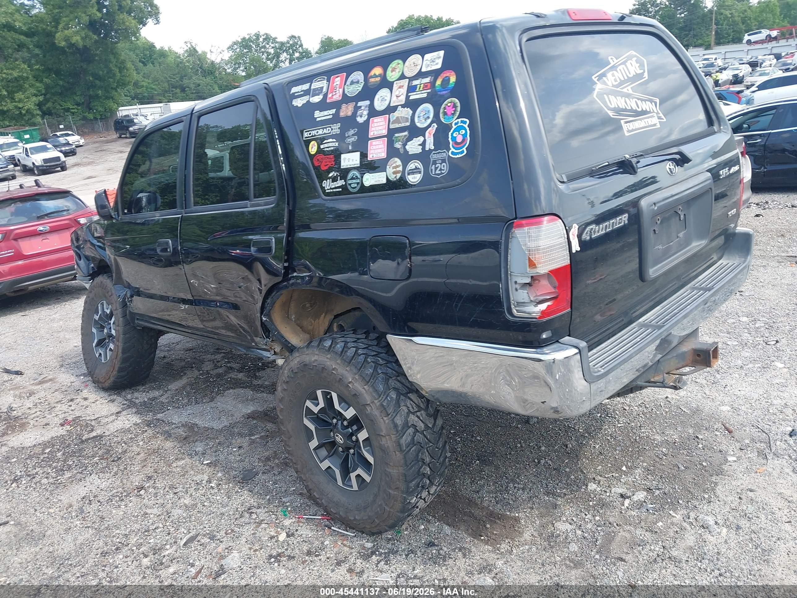 1999 Toyota 4runner Sr5 V6 Black vin: JT3HN86R5X0254956