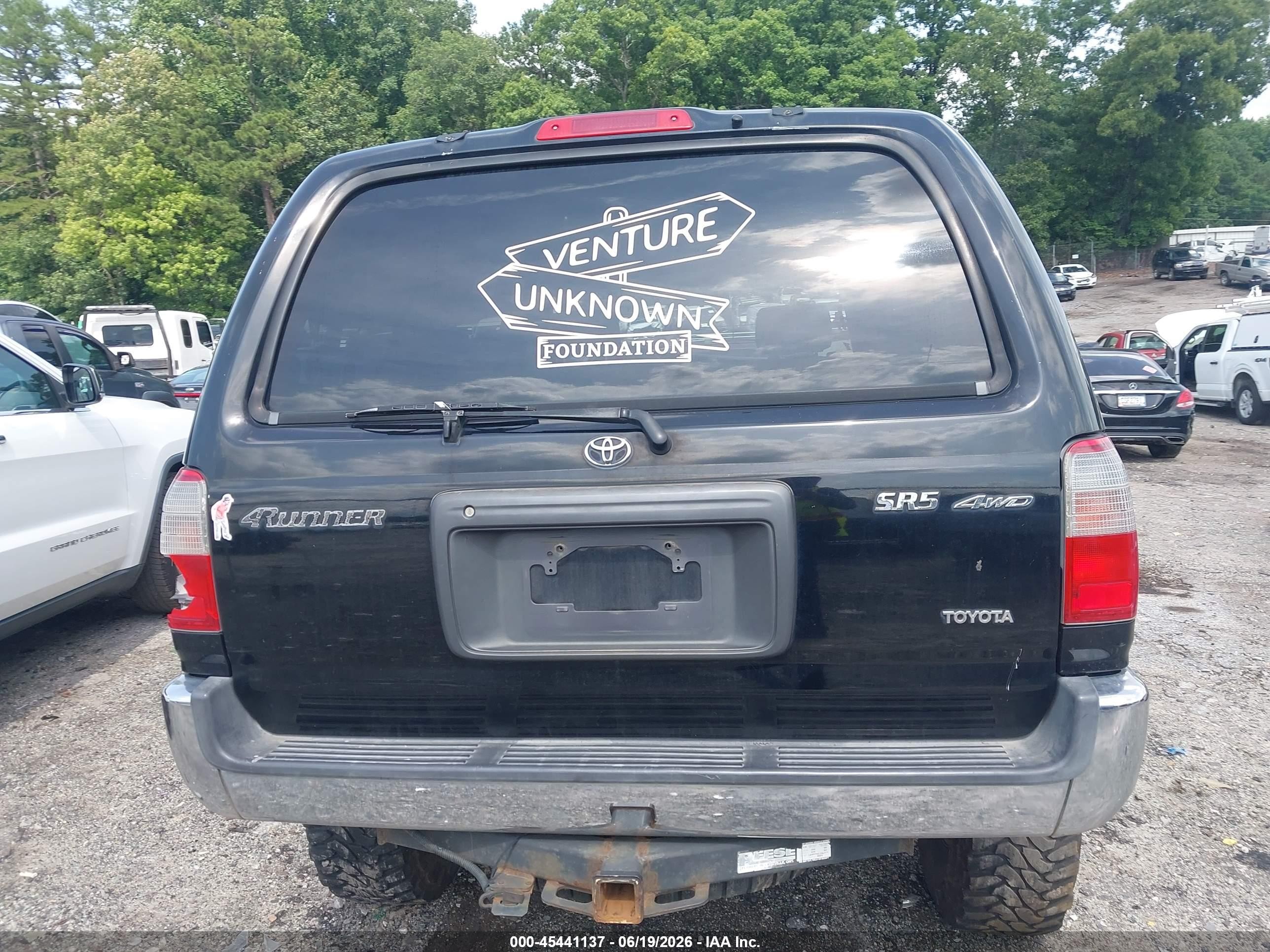 1999 Toyota 4runner Sr5 V6 Black vin: JT3HN86R5X0254956