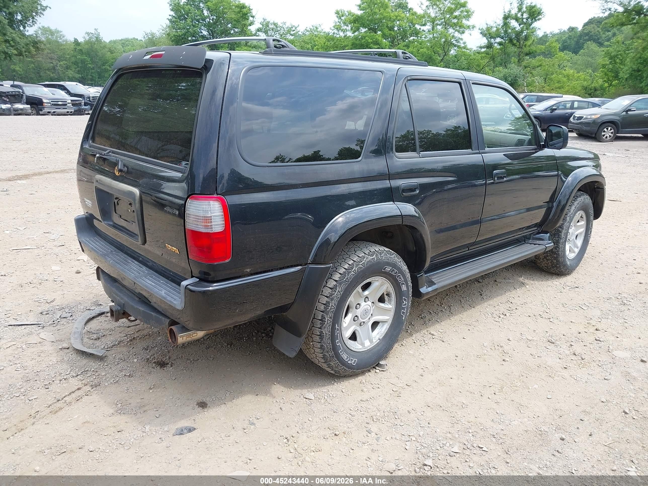 2000 Toyota 4runner Sr5 V6 Black vin: JT3HN86R5Y0265831