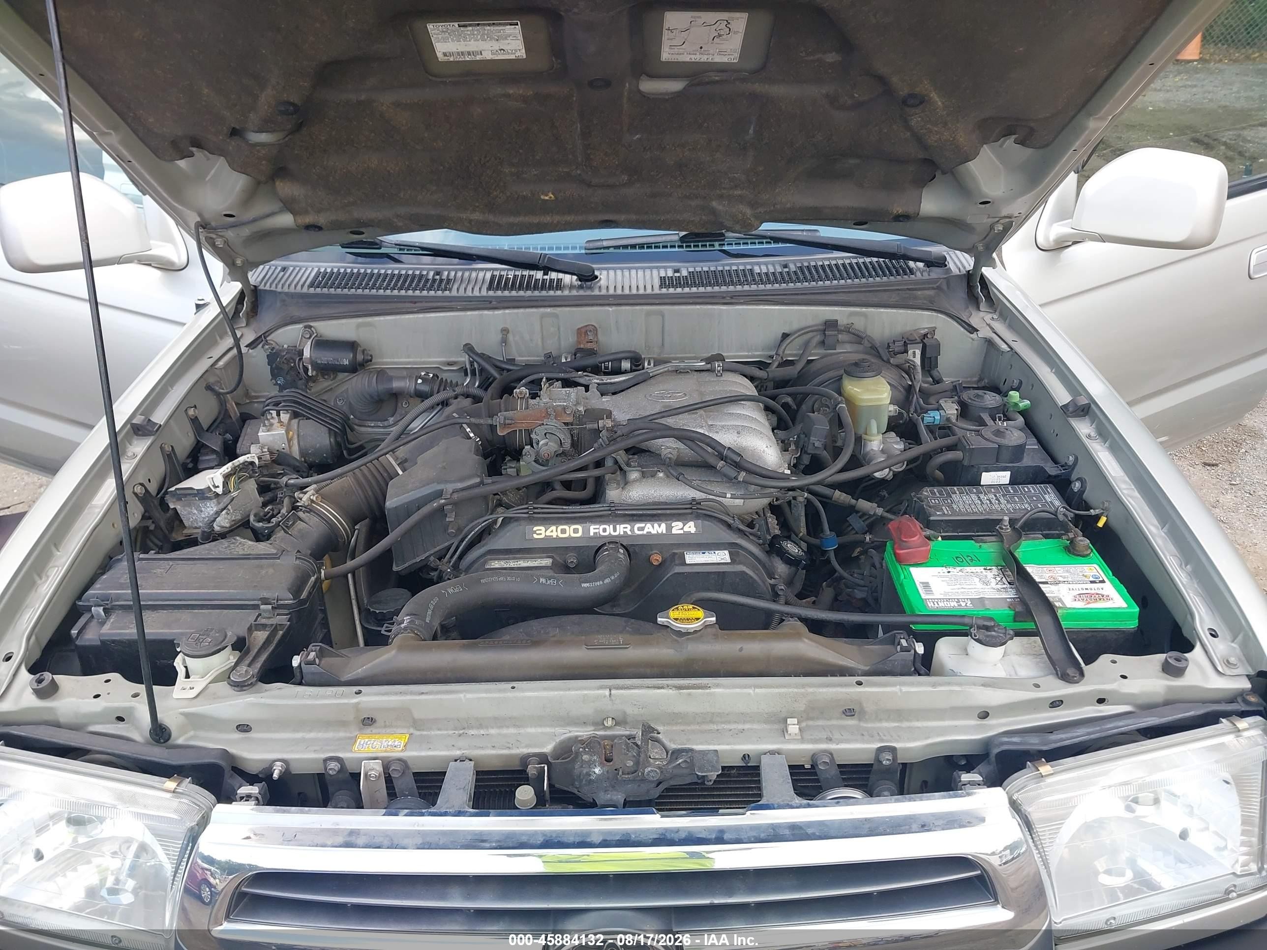 2000 Toyota 4runner Sr5 V6 Silver vin: JT3HN86R5Y0303185