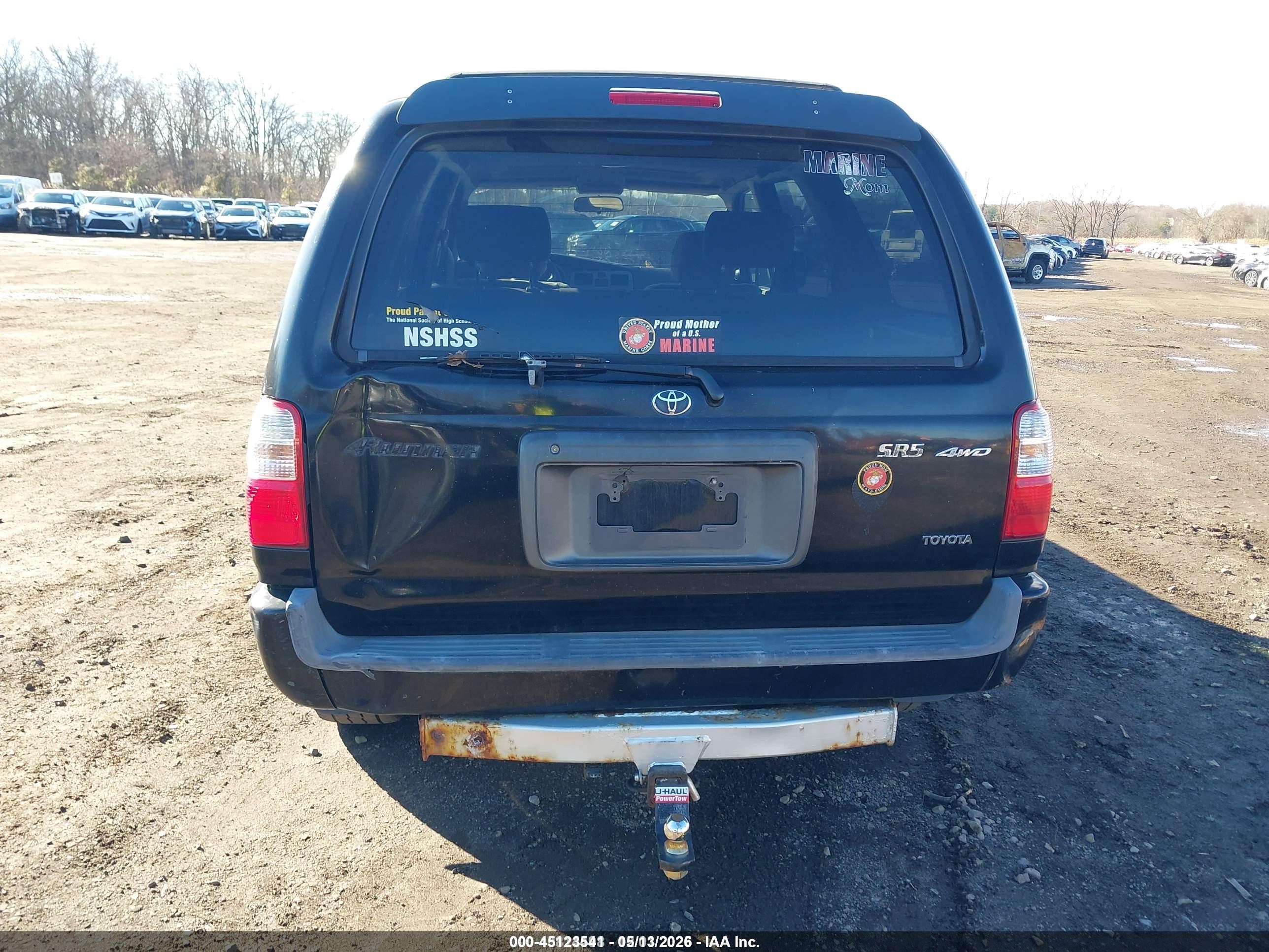 2001 Toyota 4runner Sr5 V6 Black vin: JT3HN86R610345130