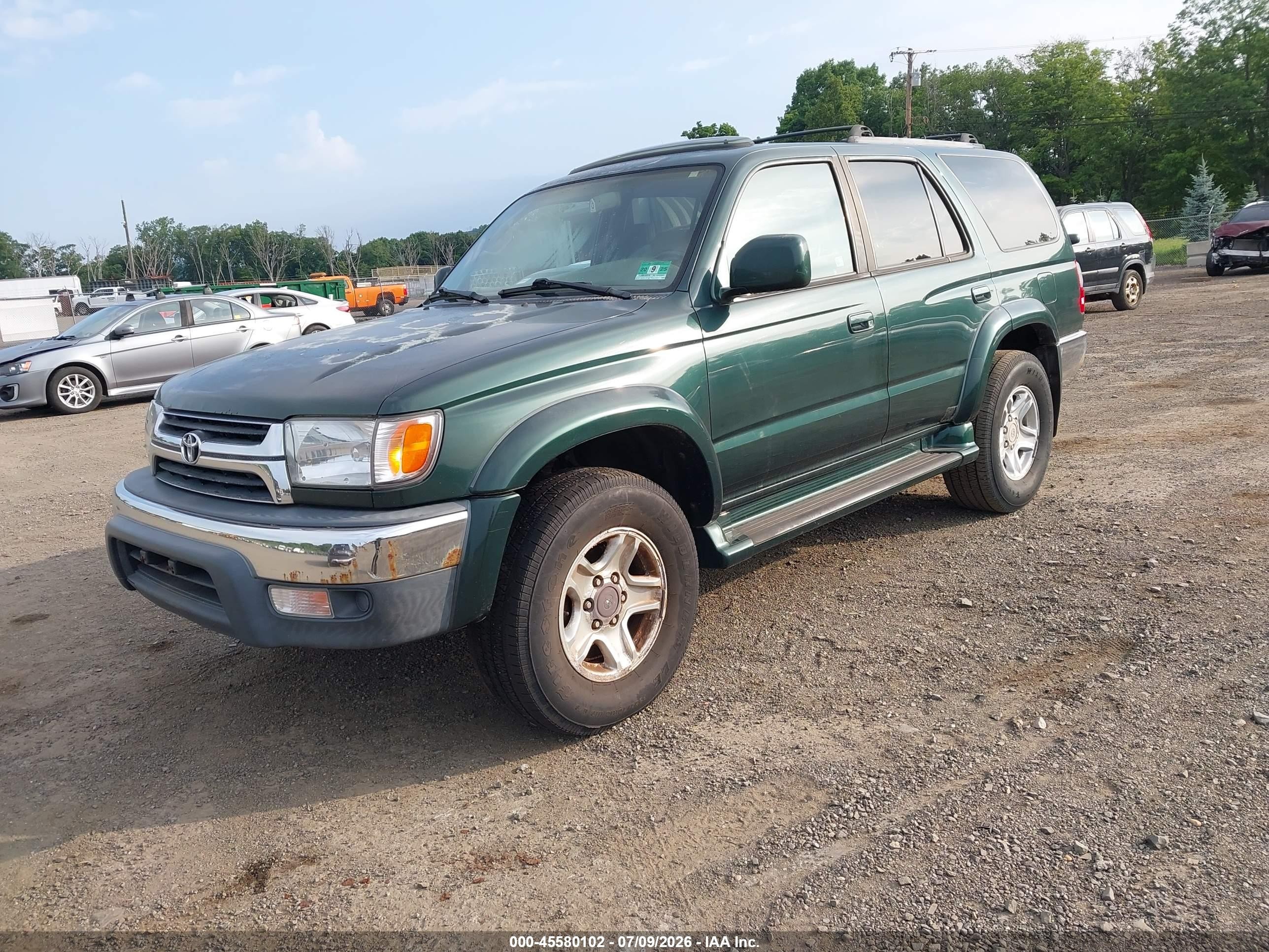2001 Toyota 4runner Sr5 Green vin: JT3HN86R619045101