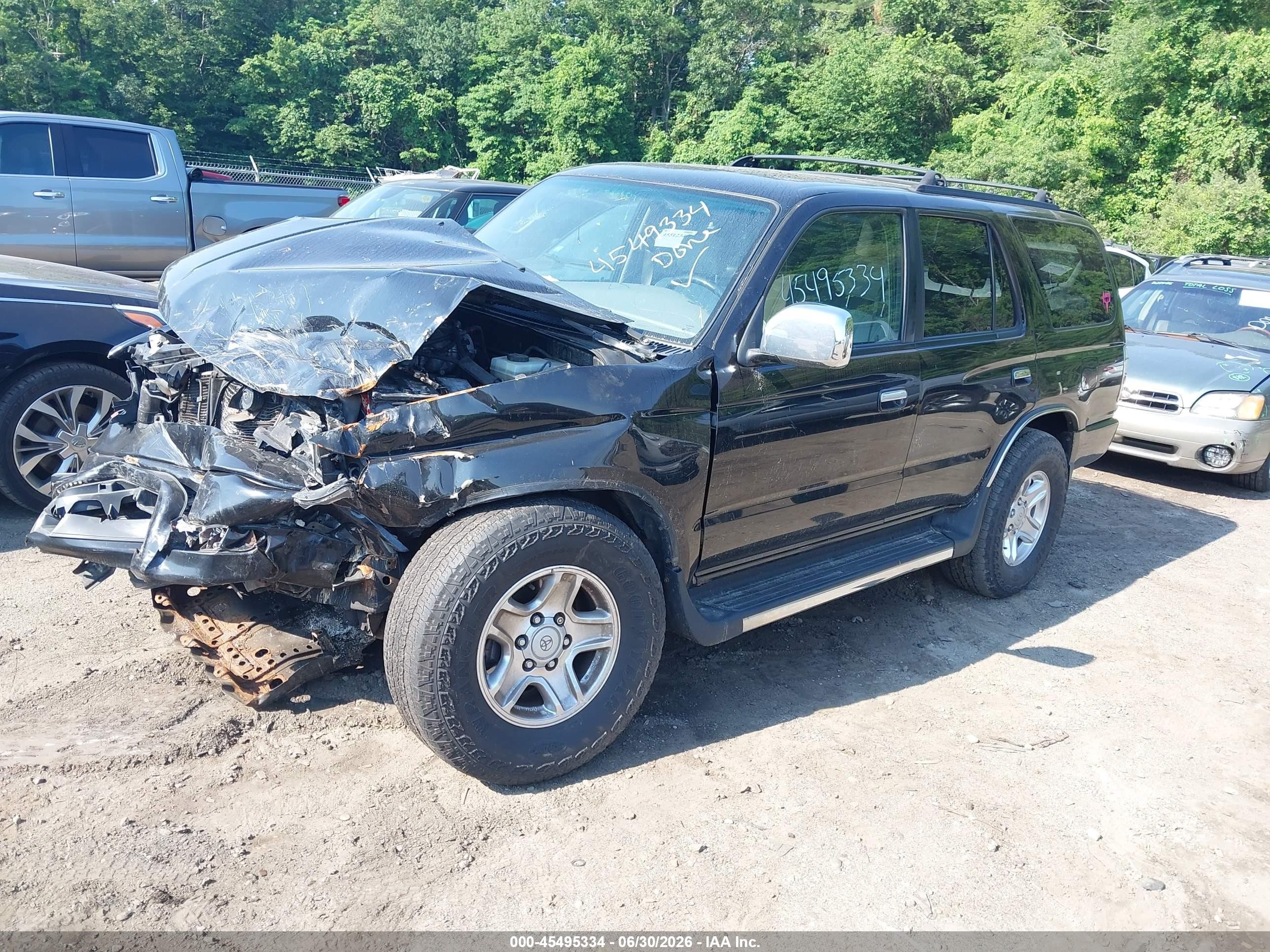 2002 Toyota 4runner Sr5 V6 Black vin: JT3HN86R620373124