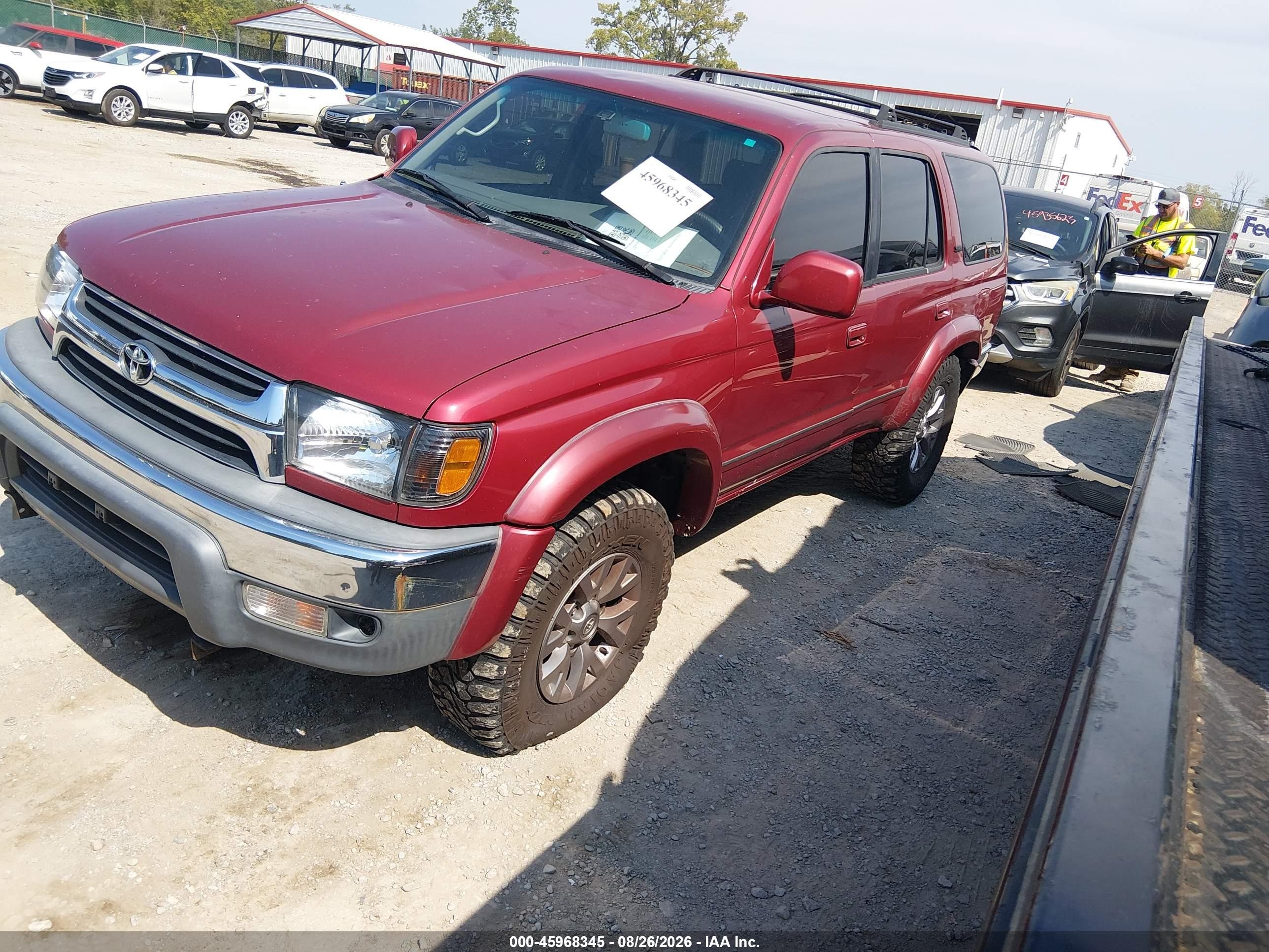 2002 Toyota 4runner Sr5 V6 Maroon vin: JT3HN86R620378064
