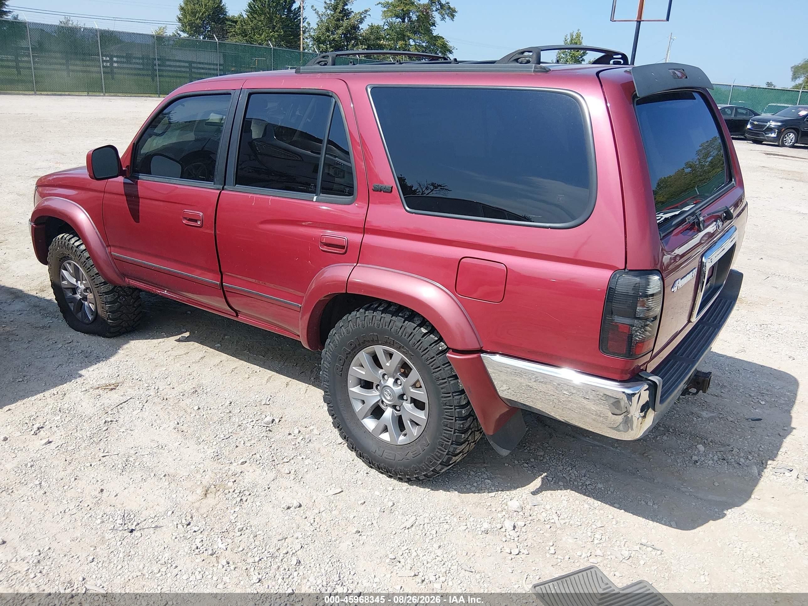 2002 Toyota 4runner Sr5 V6 Maroon vin: JT3HN86R620378064