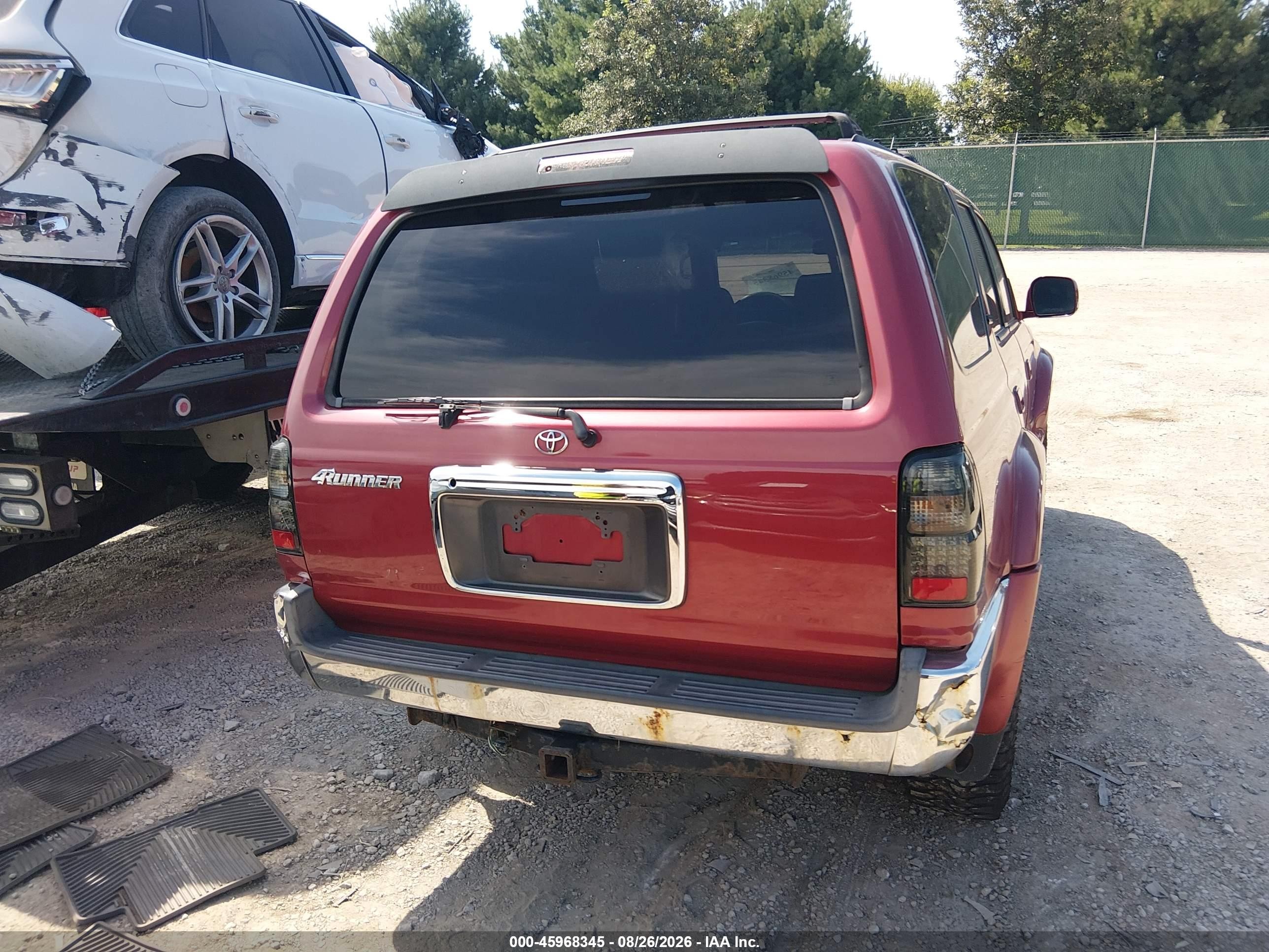 2002 Toyota 4runner Sr5 V6 Maroon vin: JT3HN86R620378064