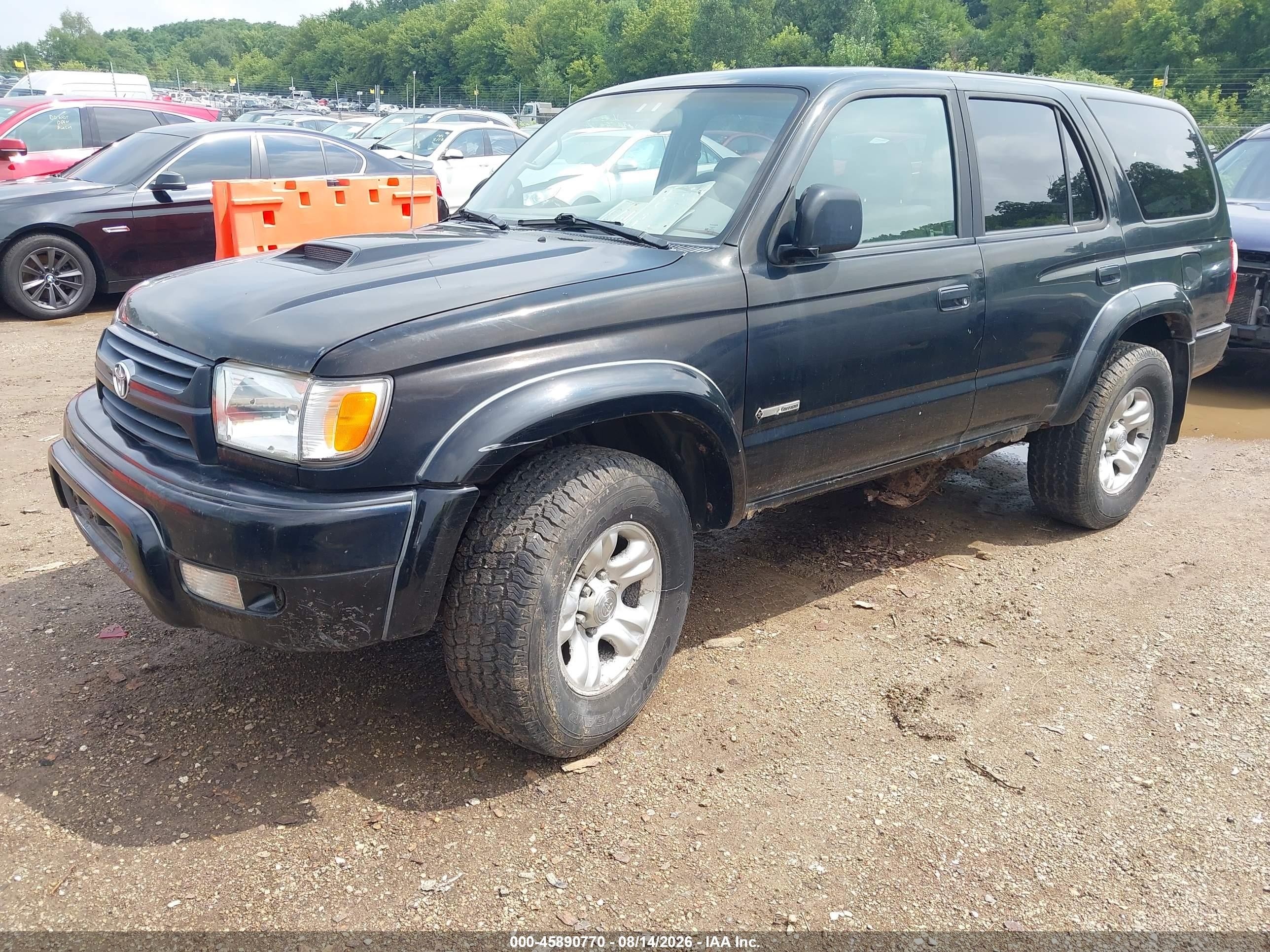 2002 Toyota 4runner Sr5 V6 Black vin: JT3HN86R620381465