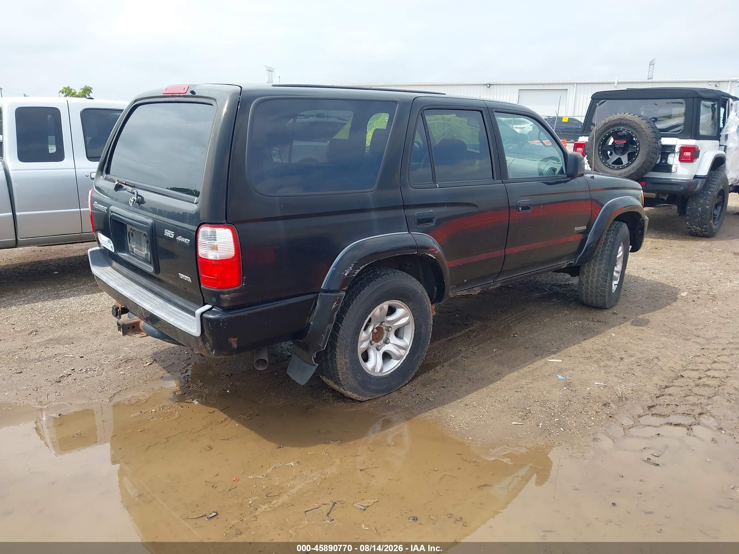 2002 Toyota 4runner Sr5 V6 Black vin: JT3HN86R620381465