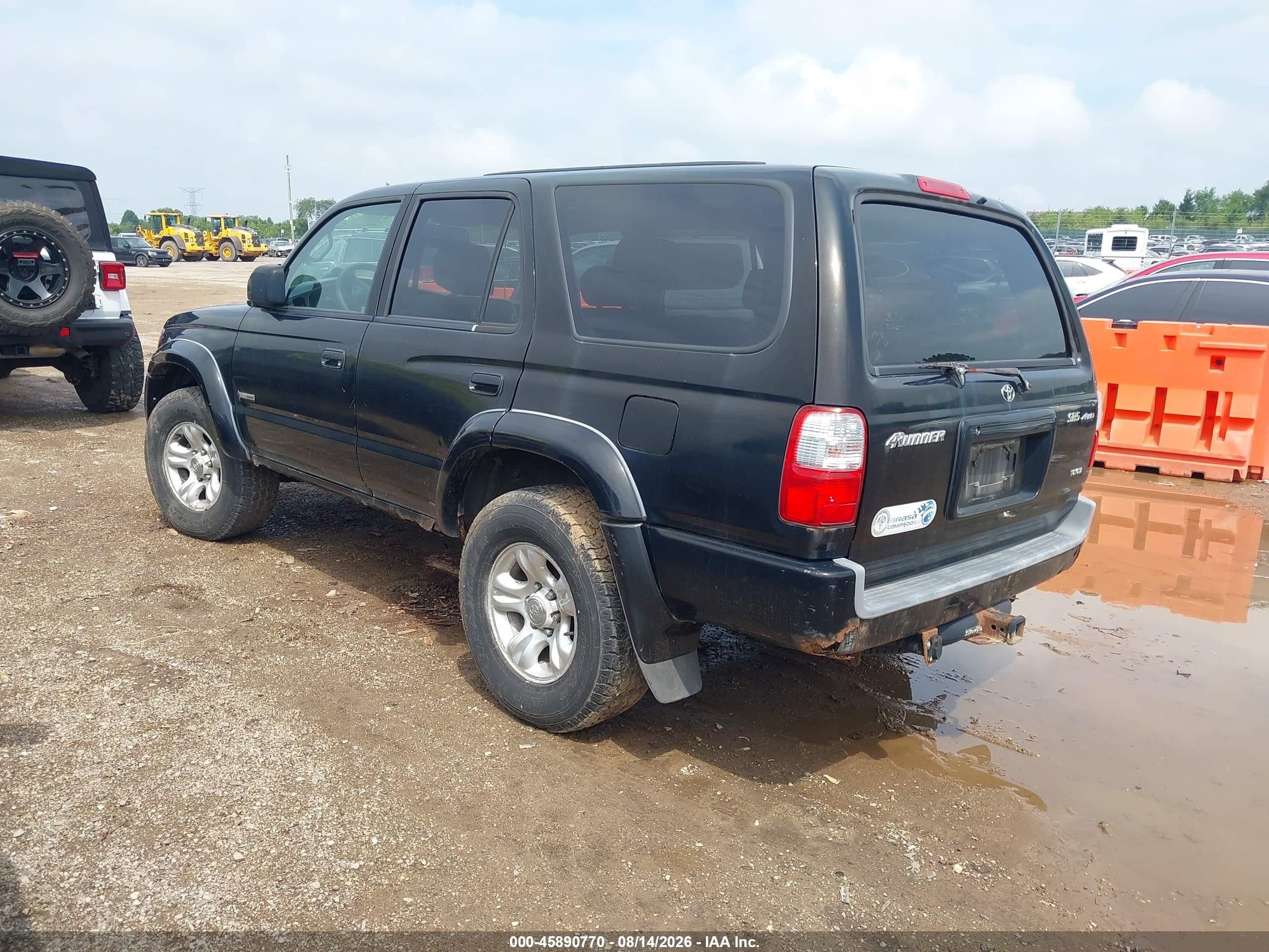 2002 Toyota 4runner Sr5 V6 Black vin: JT3HN86R620381465