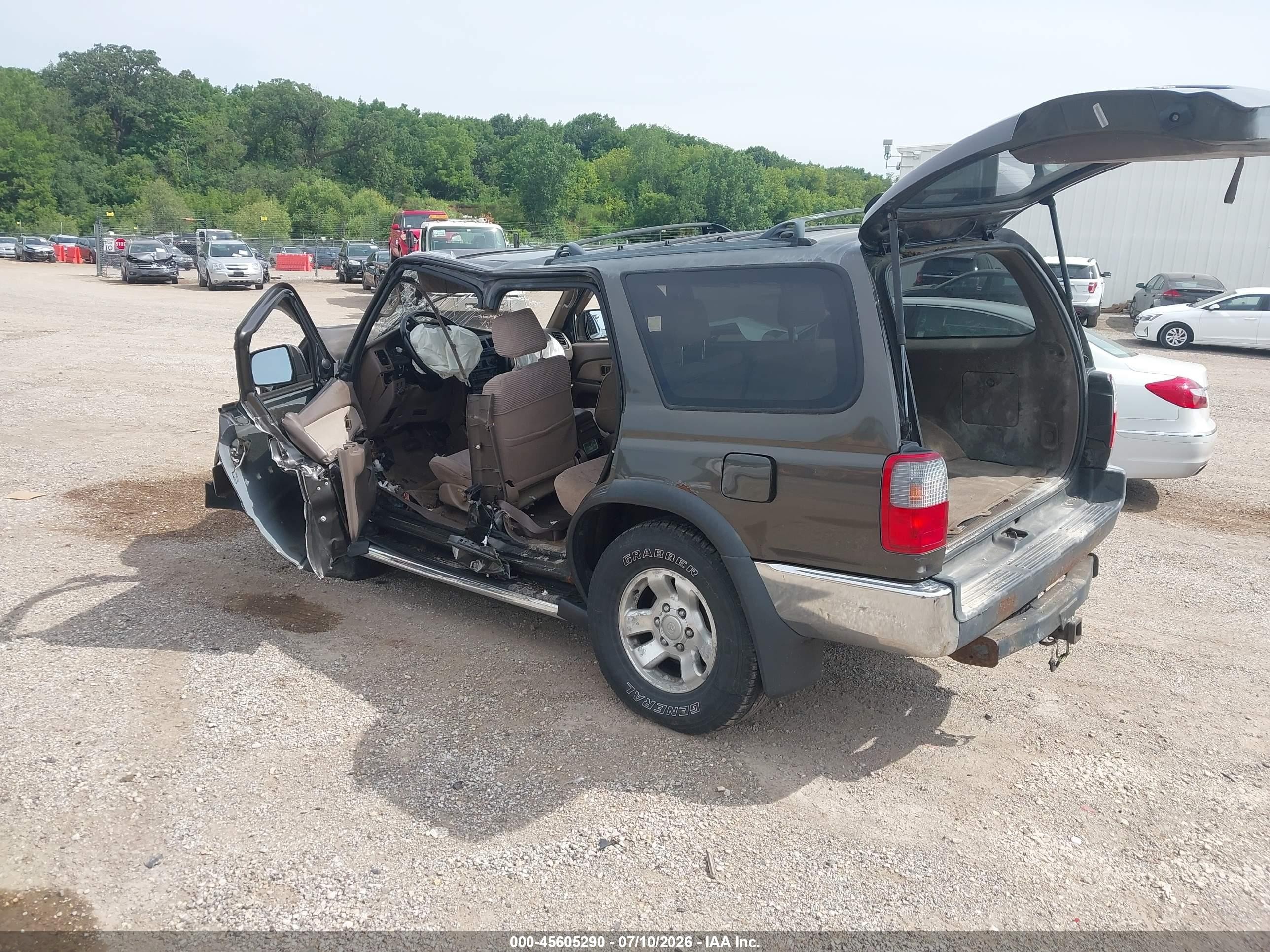 1998 Toyota 4runner Sr5 V6 Gray vin: JT3HN86R6W0185533