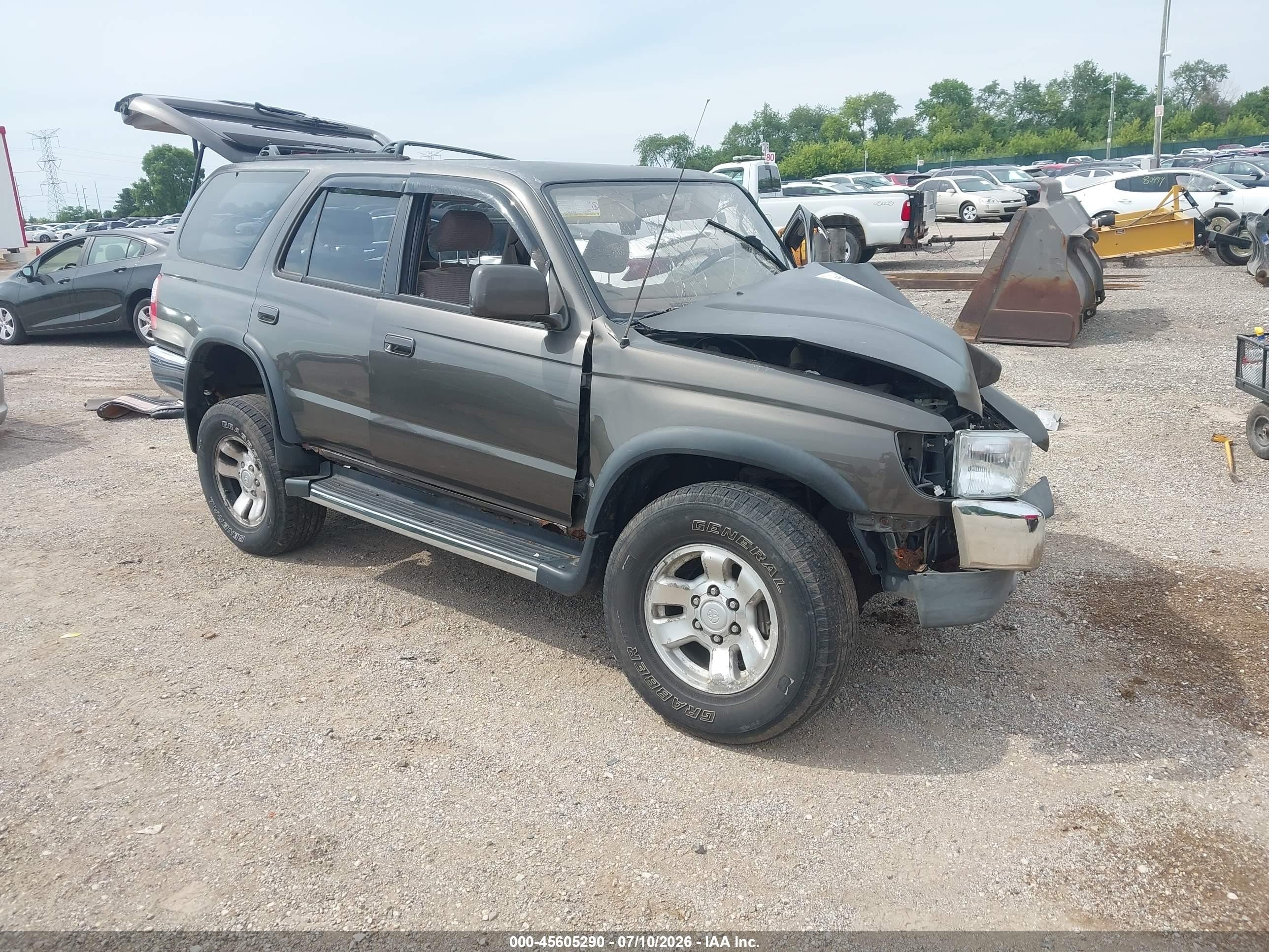 1998 Toyota 4runner Sr5 V6 Gray vin: JT3HN86R6W0185533