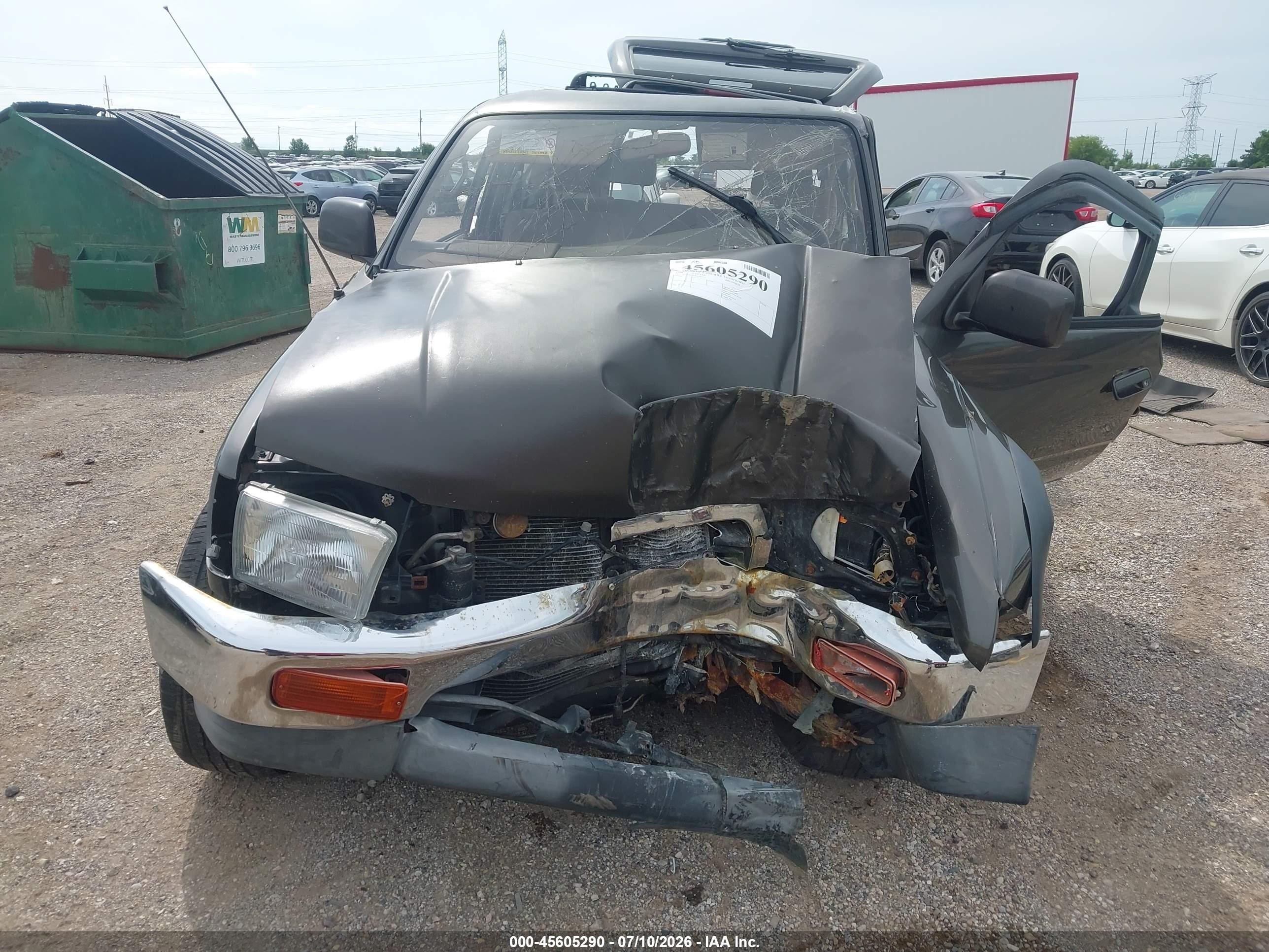 1998 Toyota 4runner Sr5 V6 Gray vin: JT3HN86R6W0185533