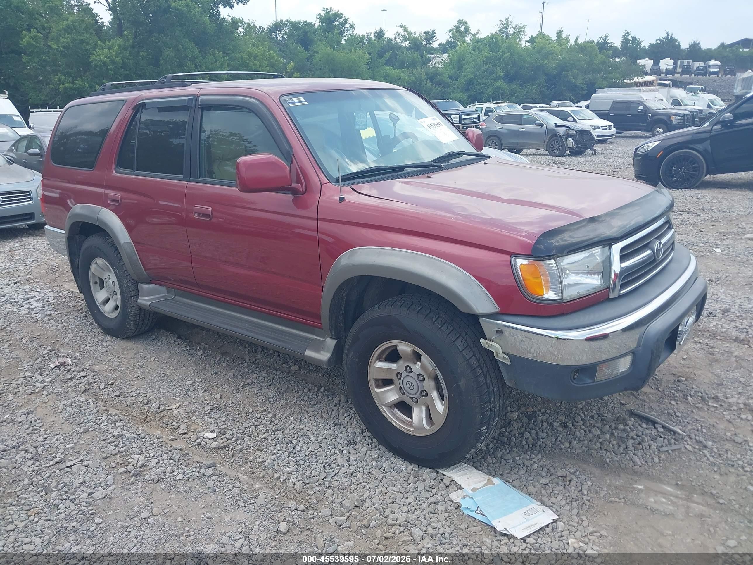 2000 Toyota 4runner Sr5 V6 Maroon vin: JT3HN86R6Y0260055