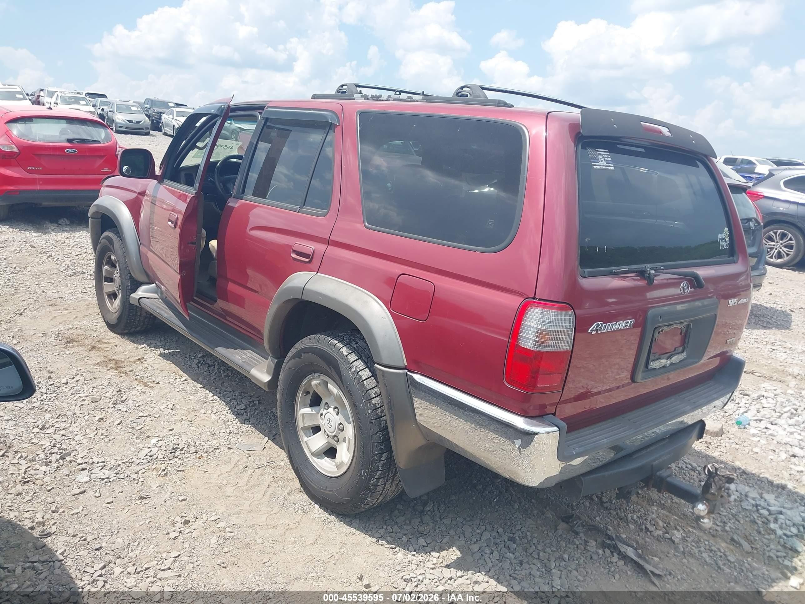 2000 Toyota 4runner Sr5 V6 Maroon vin: JT3HN86R6Y0260055