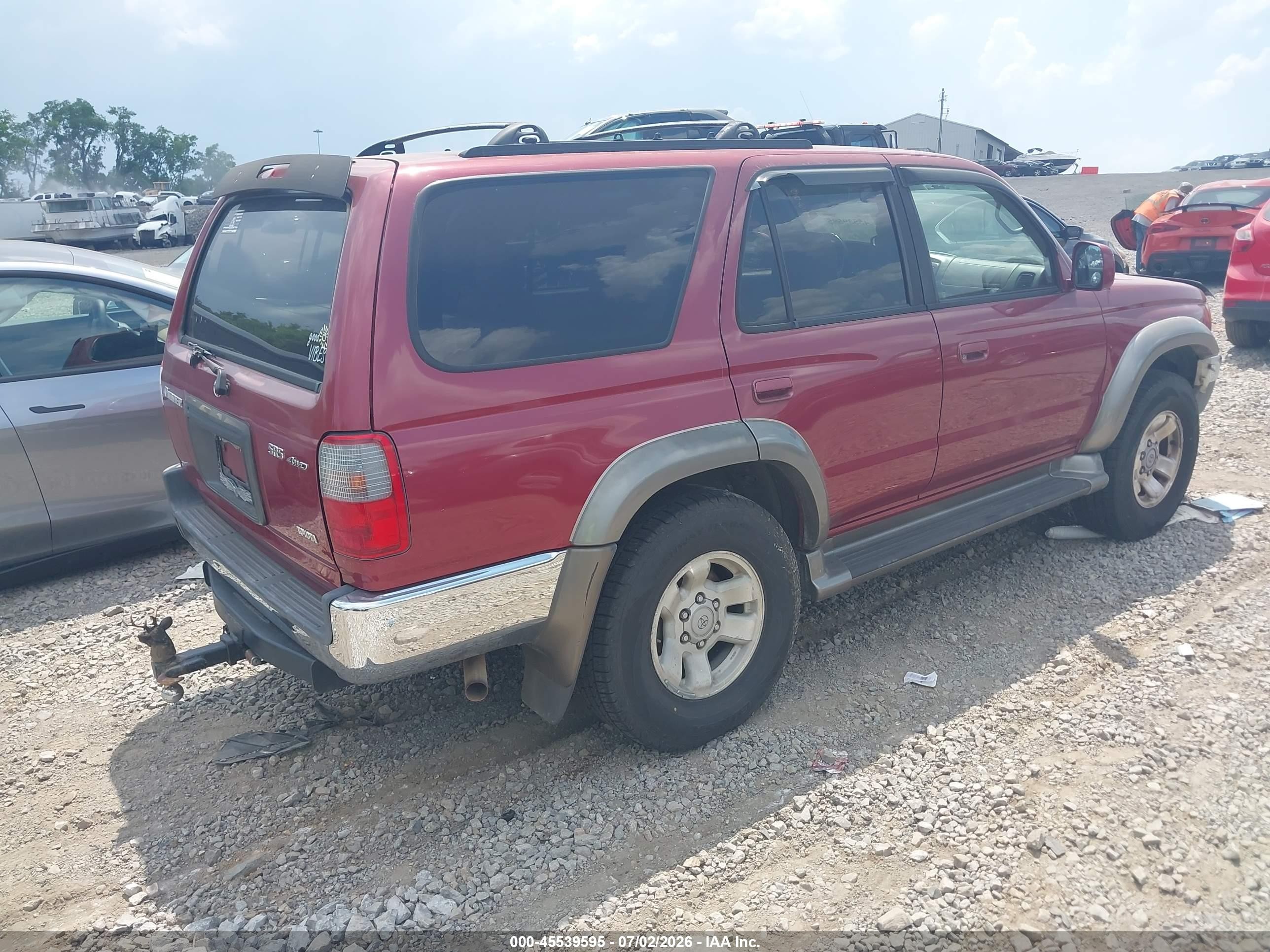 2000 Toyota 4runner Sr5 V6 Maroon vin: JT3HN86R6Y0260055