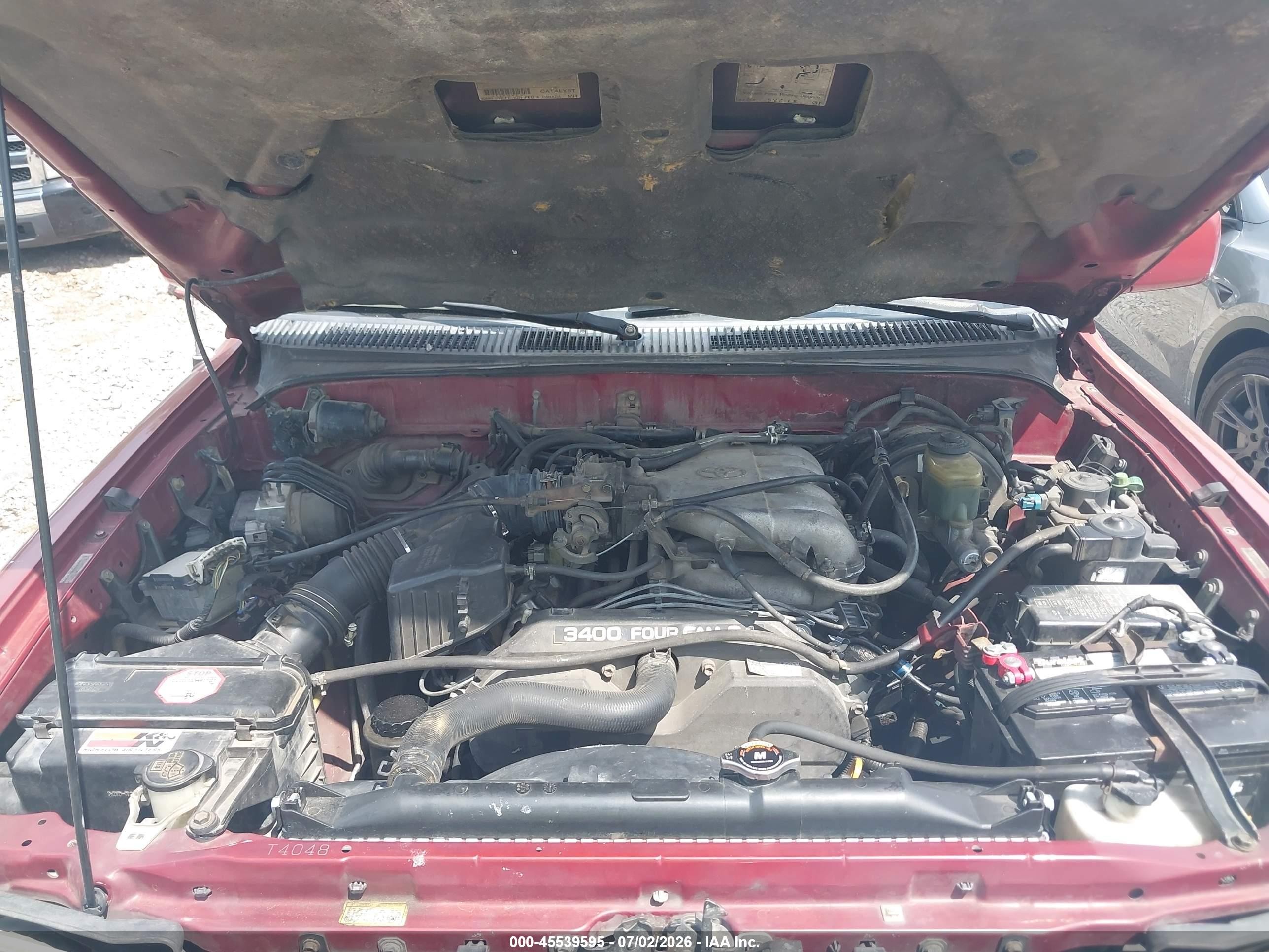 2000 Toyota 4runner Sr5 V6 Maroon vin: JT3HN86R6Y0260055