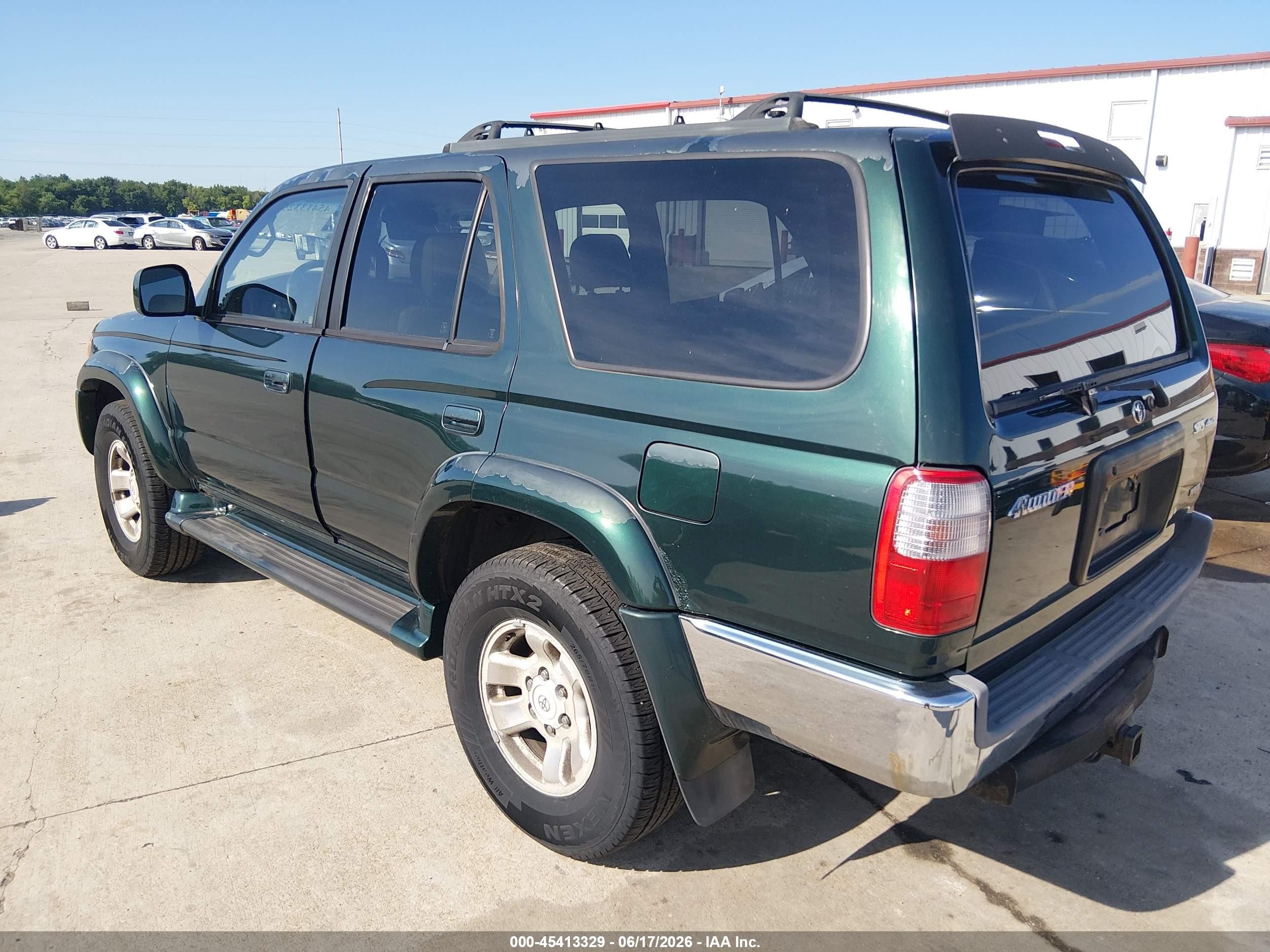 2000 Toyota 4runner Sr5 V6 Green vin: JT3HN86R6Y0261593
