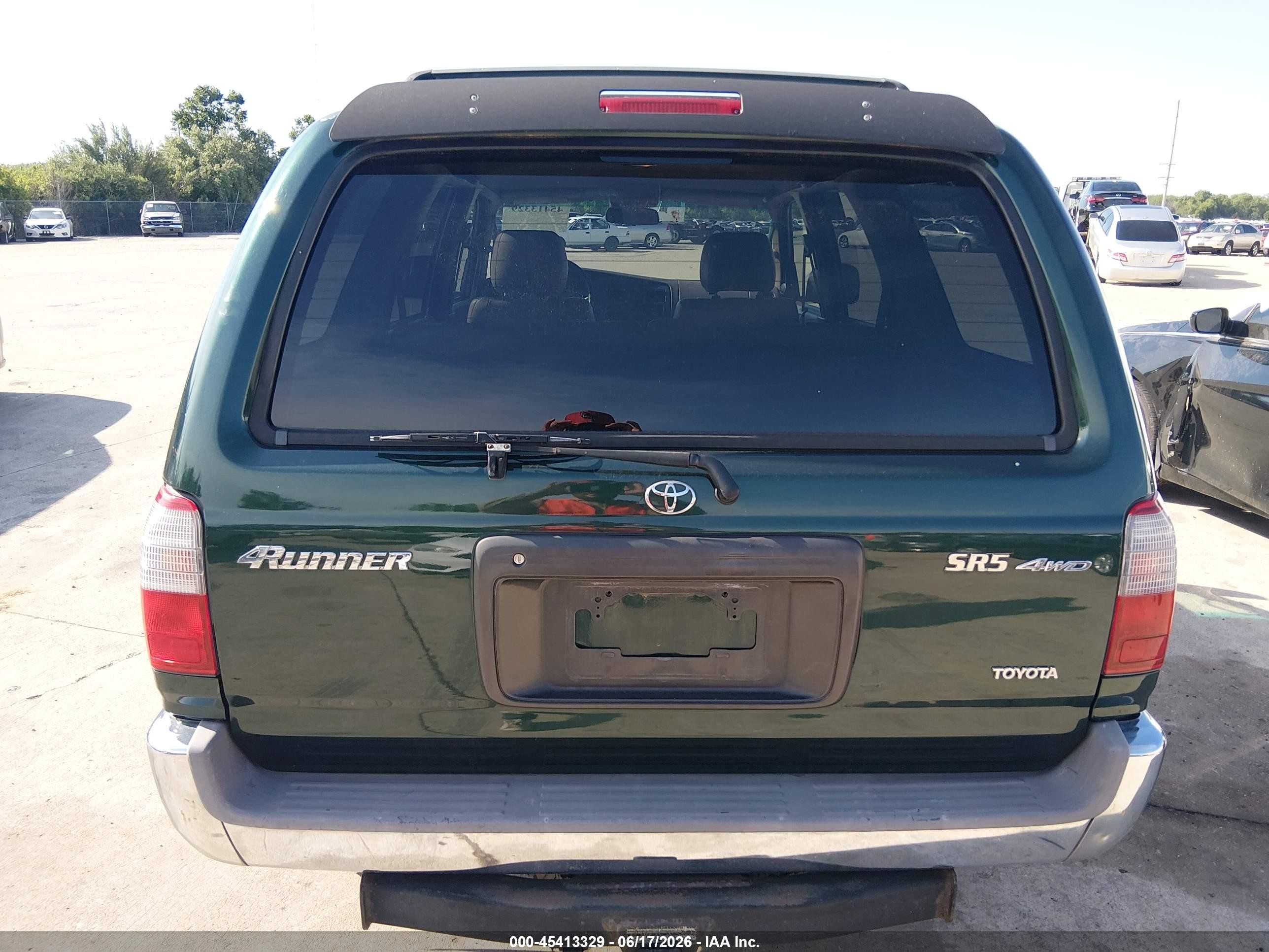 2000 Toyota 4runner Sr5 V6 Green vin: JT3HN86R6Y0261593
