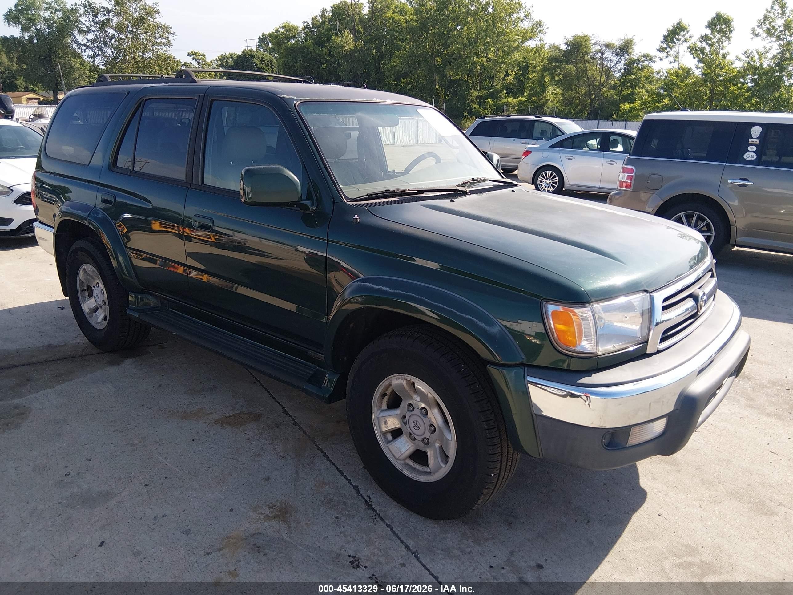 2000 Toyota 4runner Sr5 V6 Green vin: JT3HN86R6Y0261593