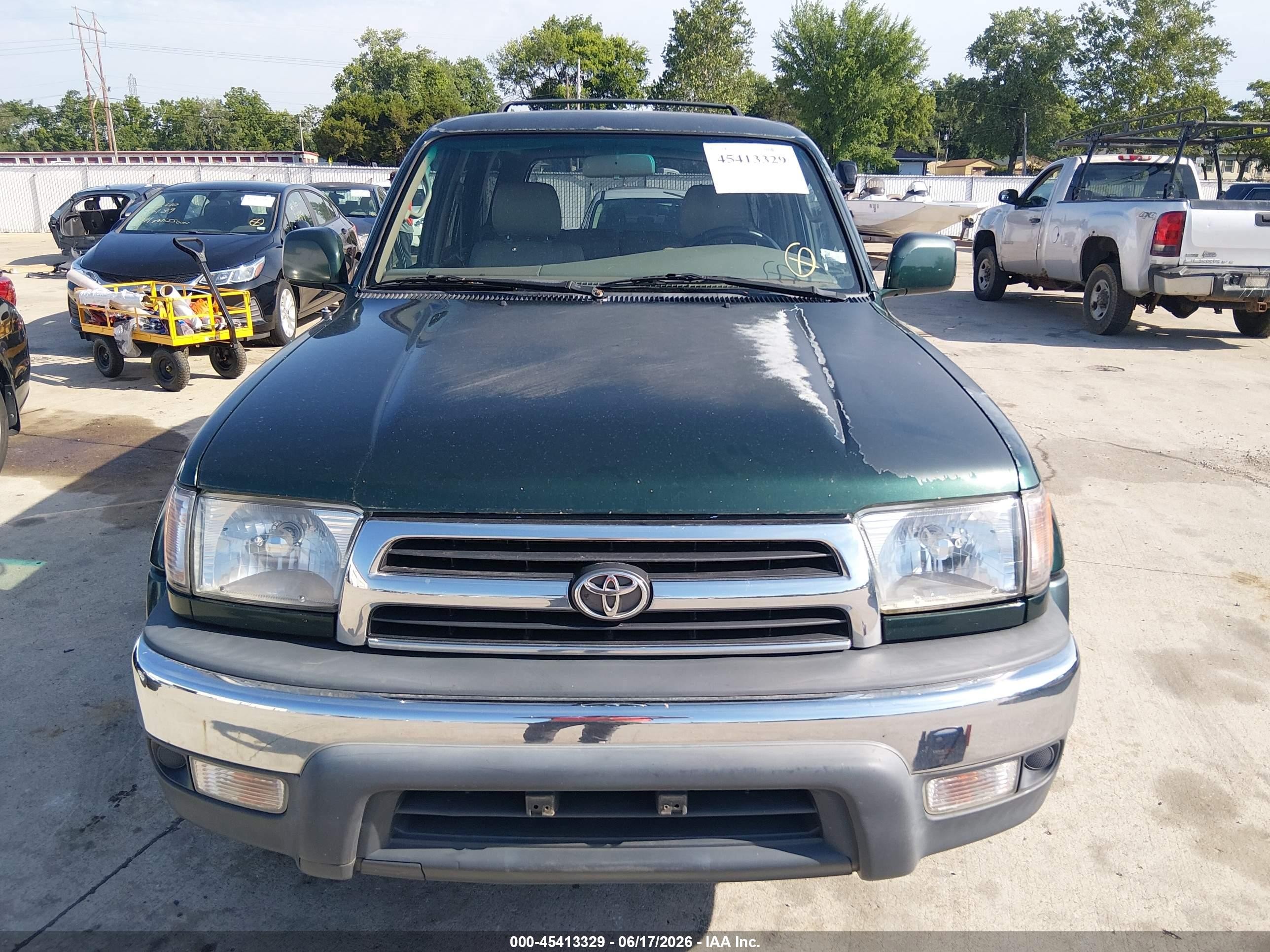 2000 Toyota 4runner Sr5 V6 Green vin: JT3HN86R6Y0261593
