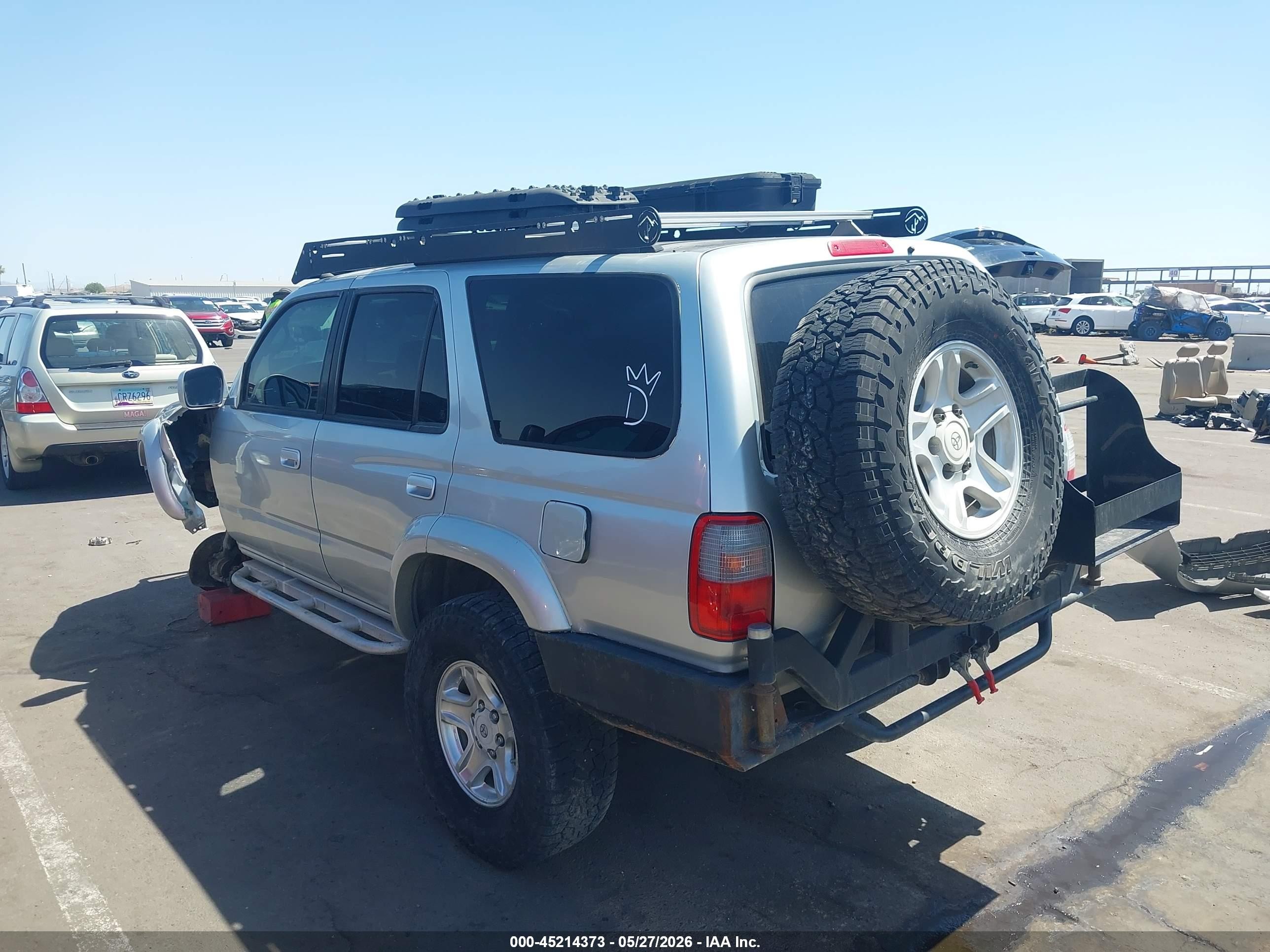 2000 Toyota 4runner Sr5 V6 Silver vin: JT3HN86R6Y0317290