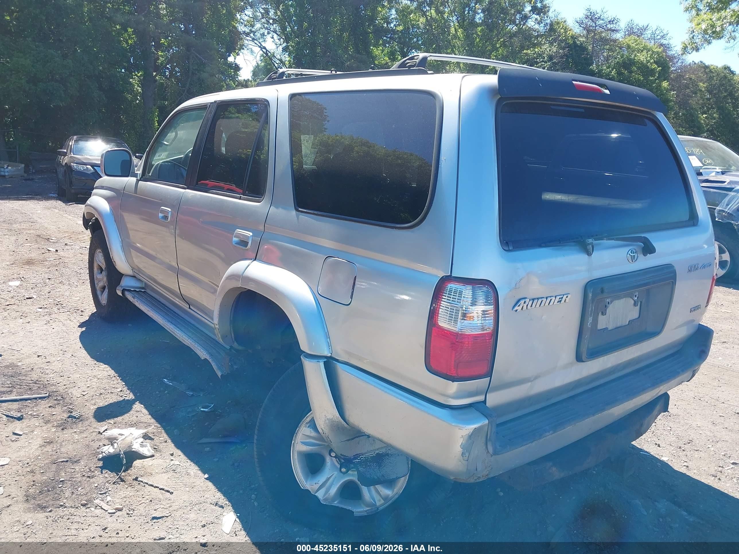 2001 Toyota 4runner Sr5 V6 Gray vin: JT3HN86R710339403