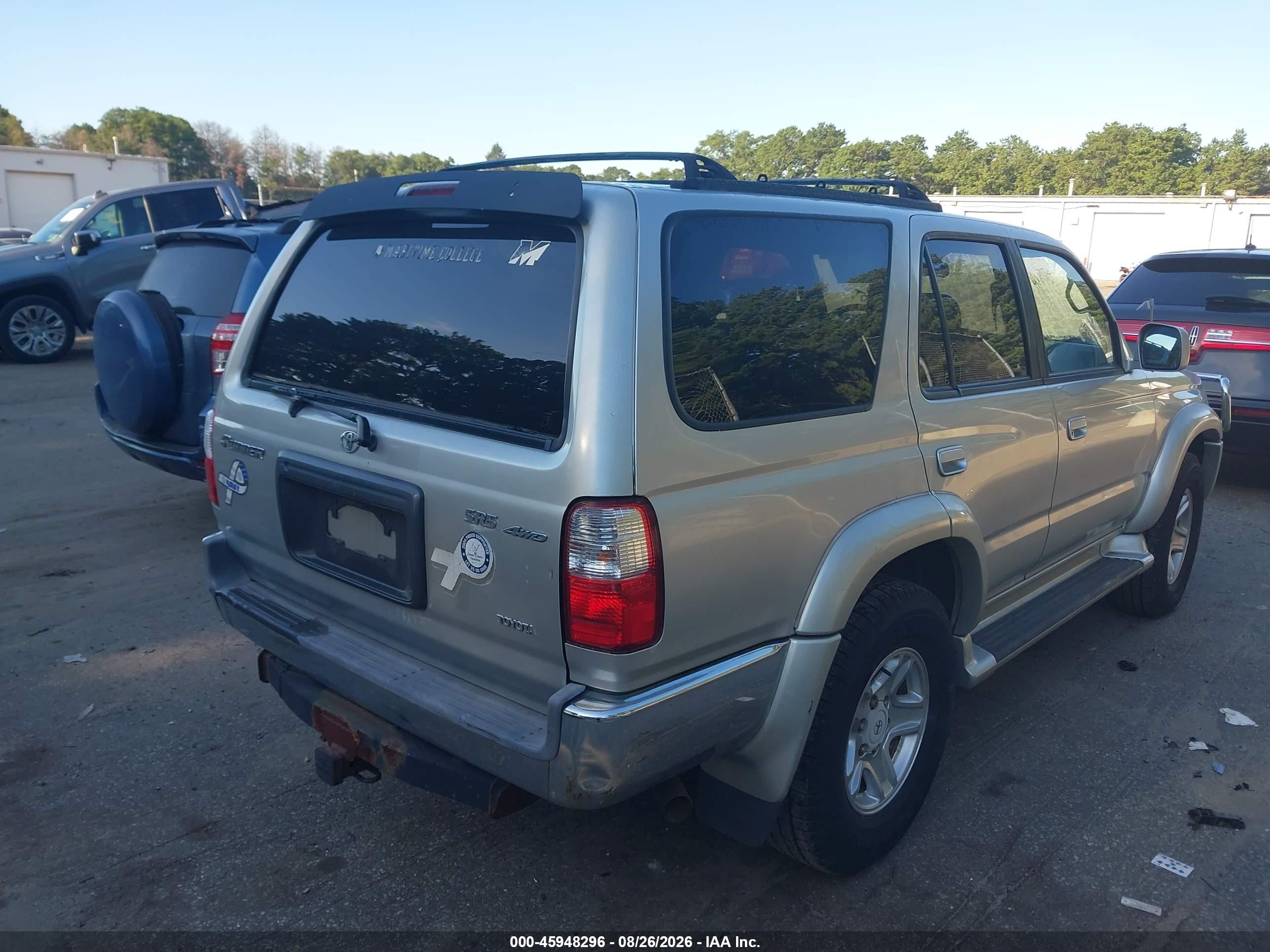 2001 Toyota 4runner Sr5 V6 Silver vin: JT3HN86R710339465
