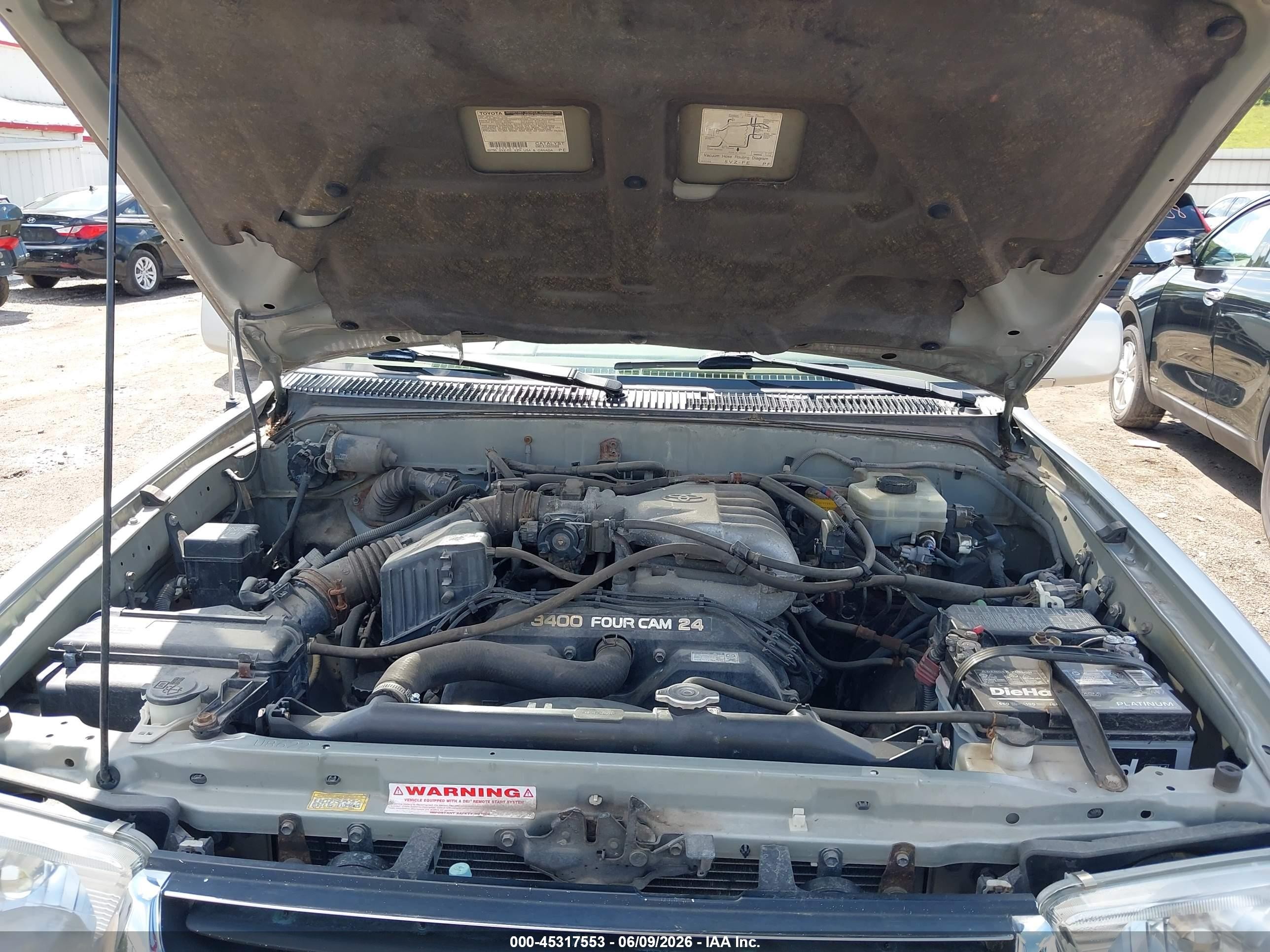 2001 Toyota 4runner Sr5 V6 Silver vin: JT3HN86R710351003