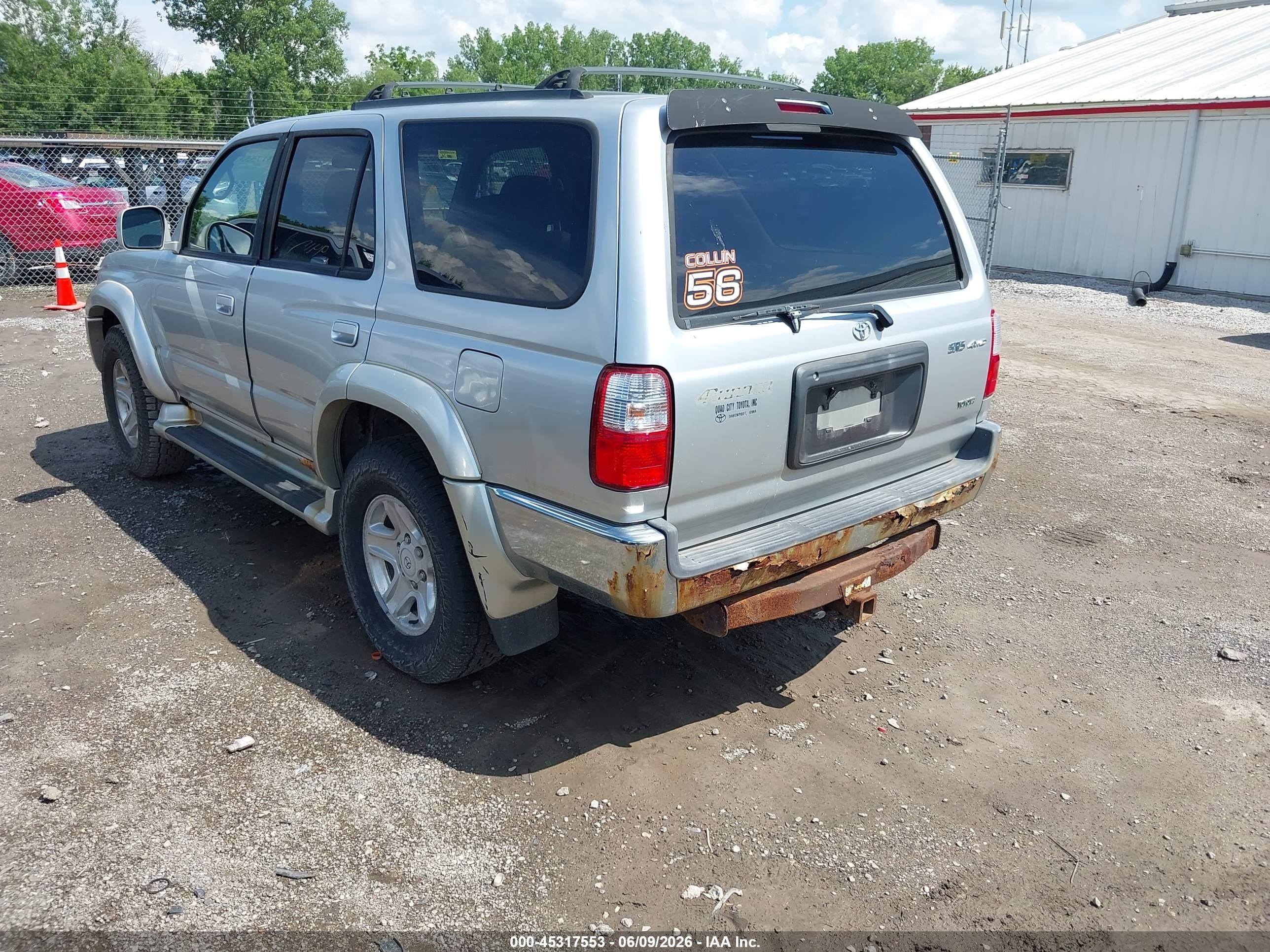 2001 Toyota 4runner Sr5 V6 Silver vin: JT3HN86R710351003