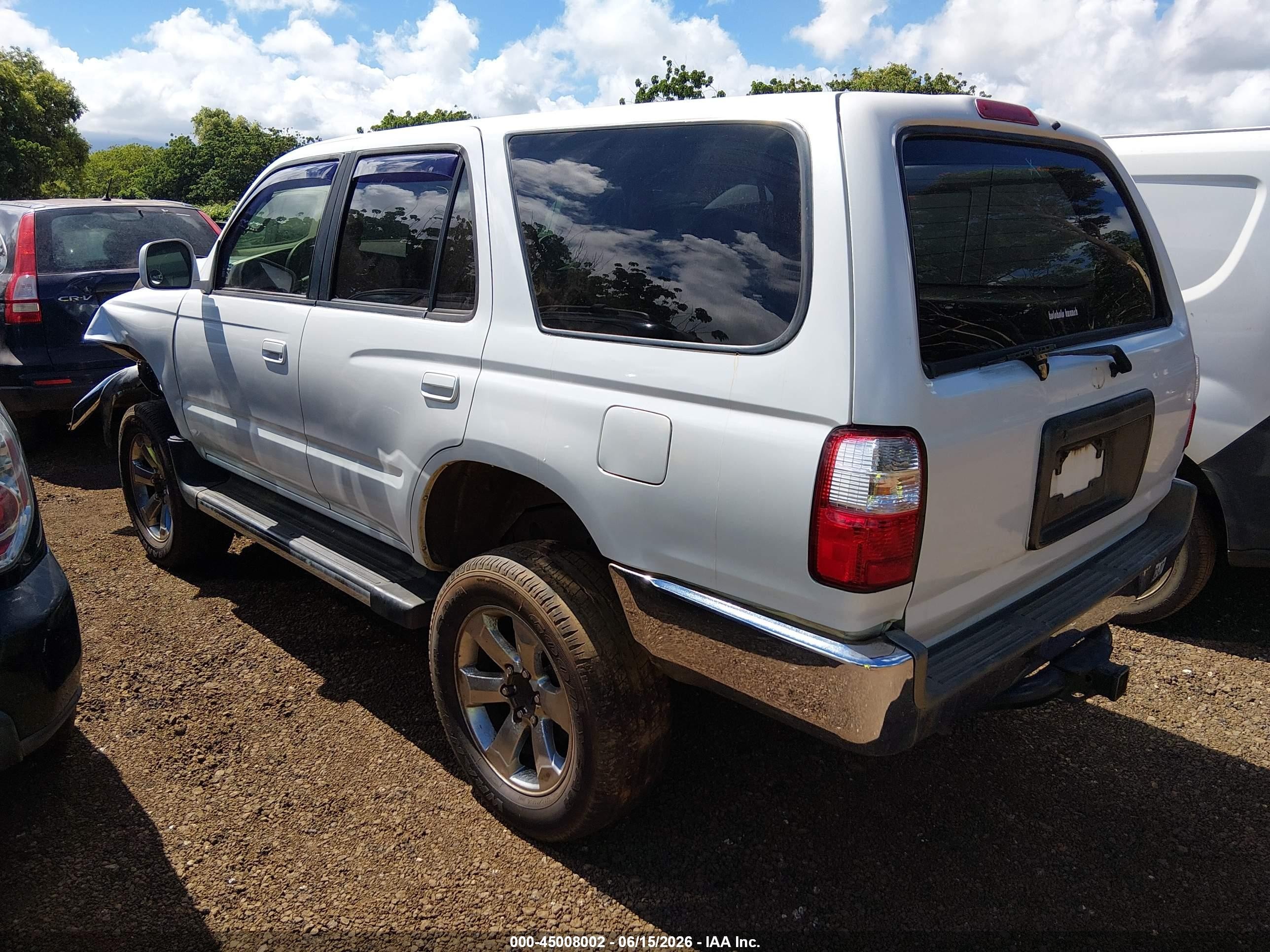 2001 Toyota 4runner Sr5 V6 White vin: JT3HN86R719056222