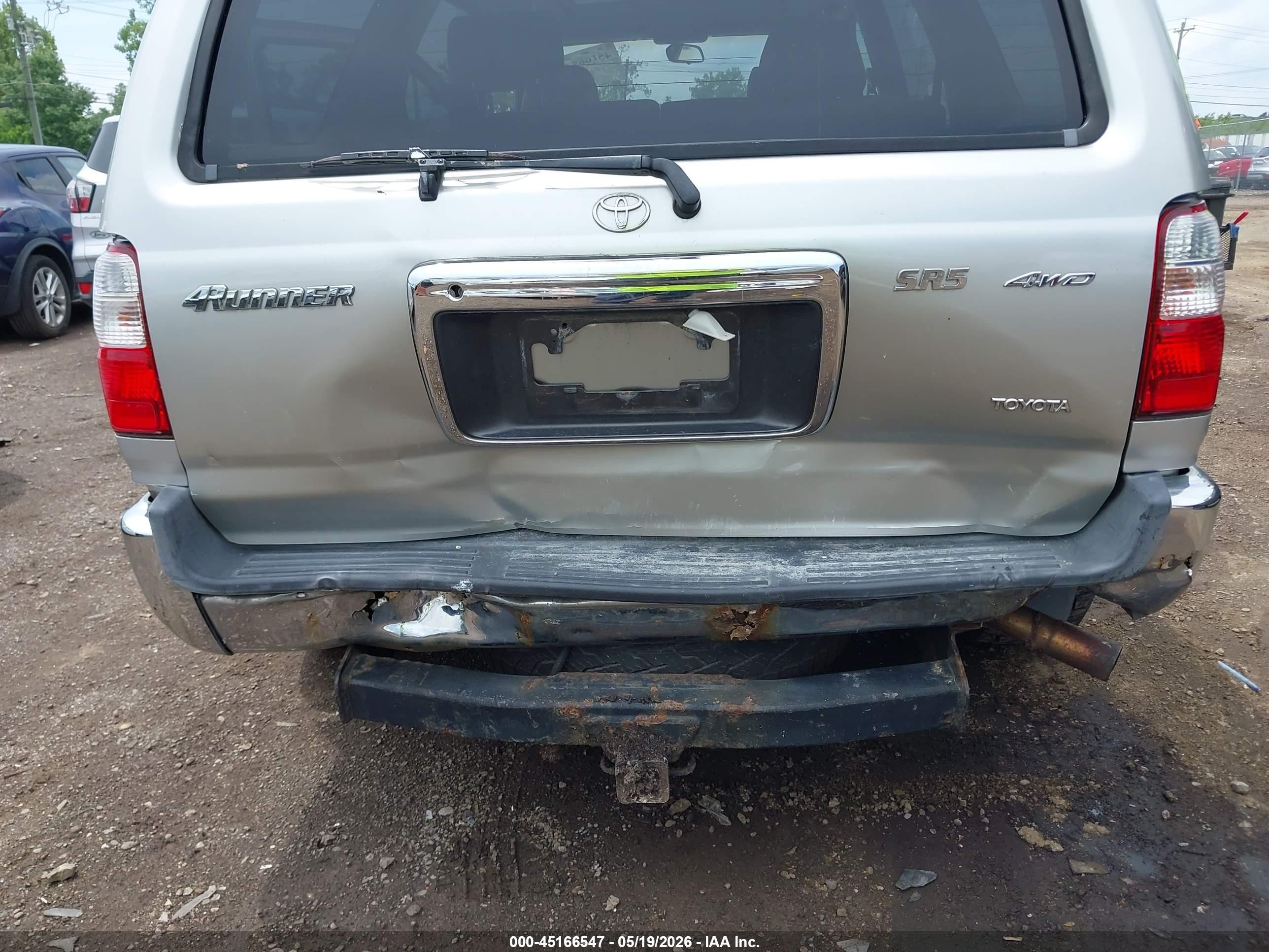 2002 Toyota 4runner Sr5 V6 Silver vin: JT3HN86R720384651