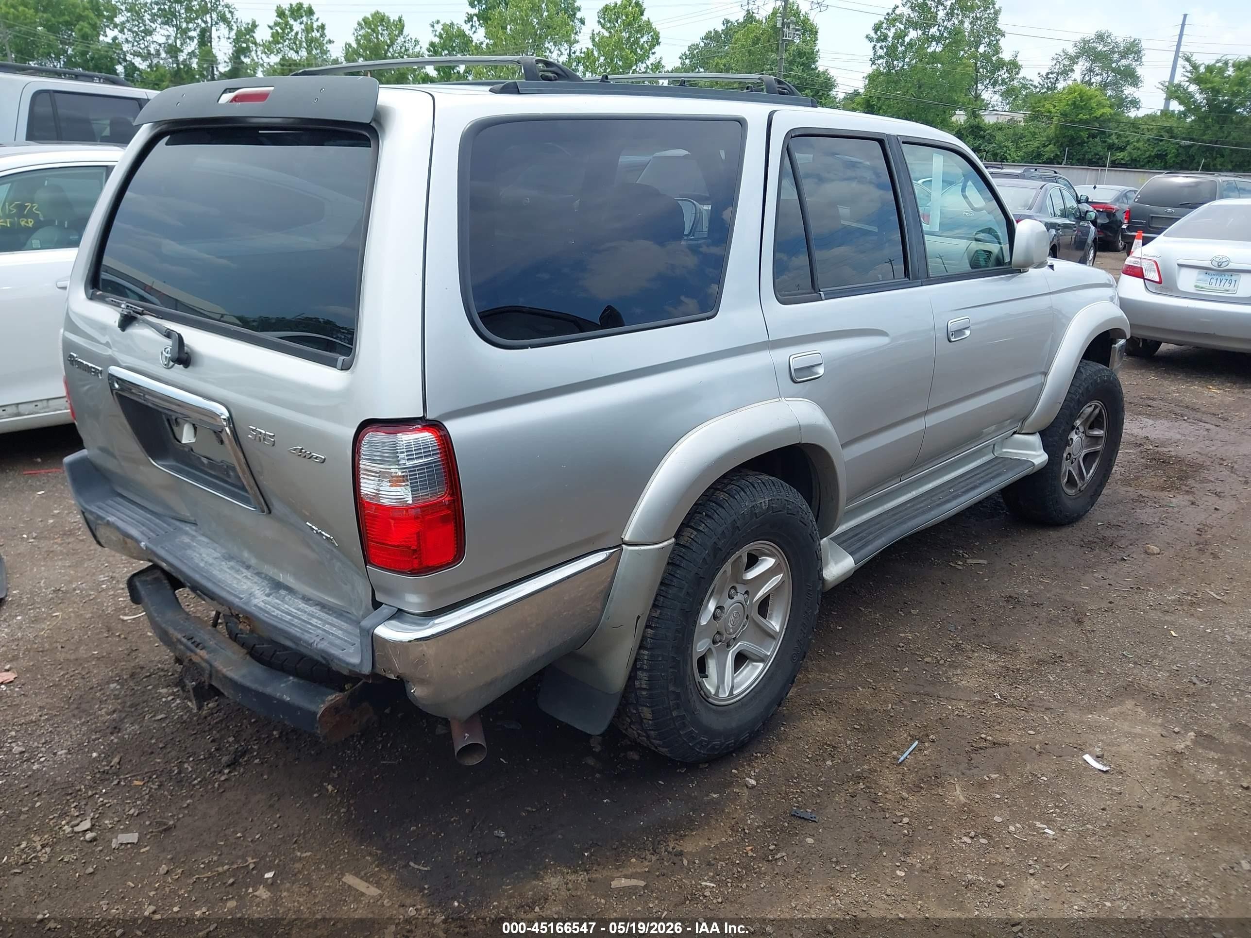 2002 Toyota 4runner Sr5 V6 Silver vin: JT3HN86R720384651