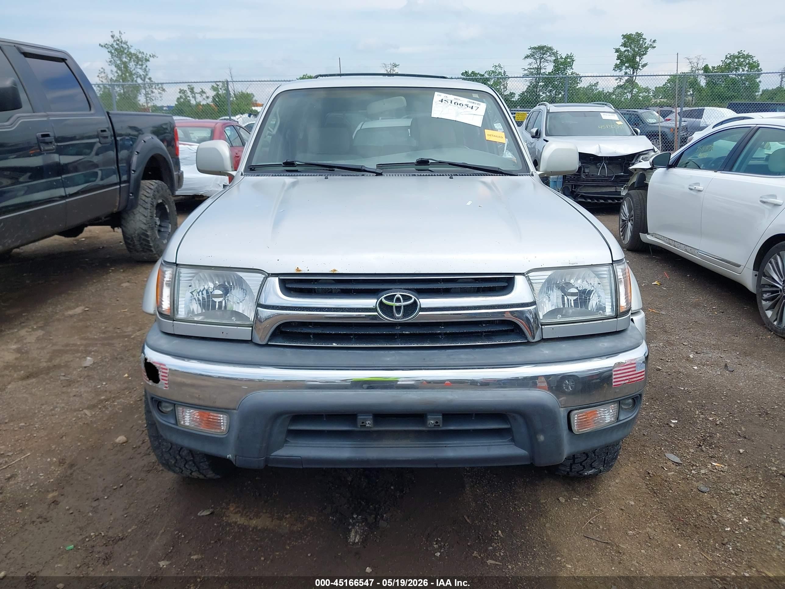 2002 Toyota 4runner Sr5 V6 Silver vin: JT3HN86R720384651