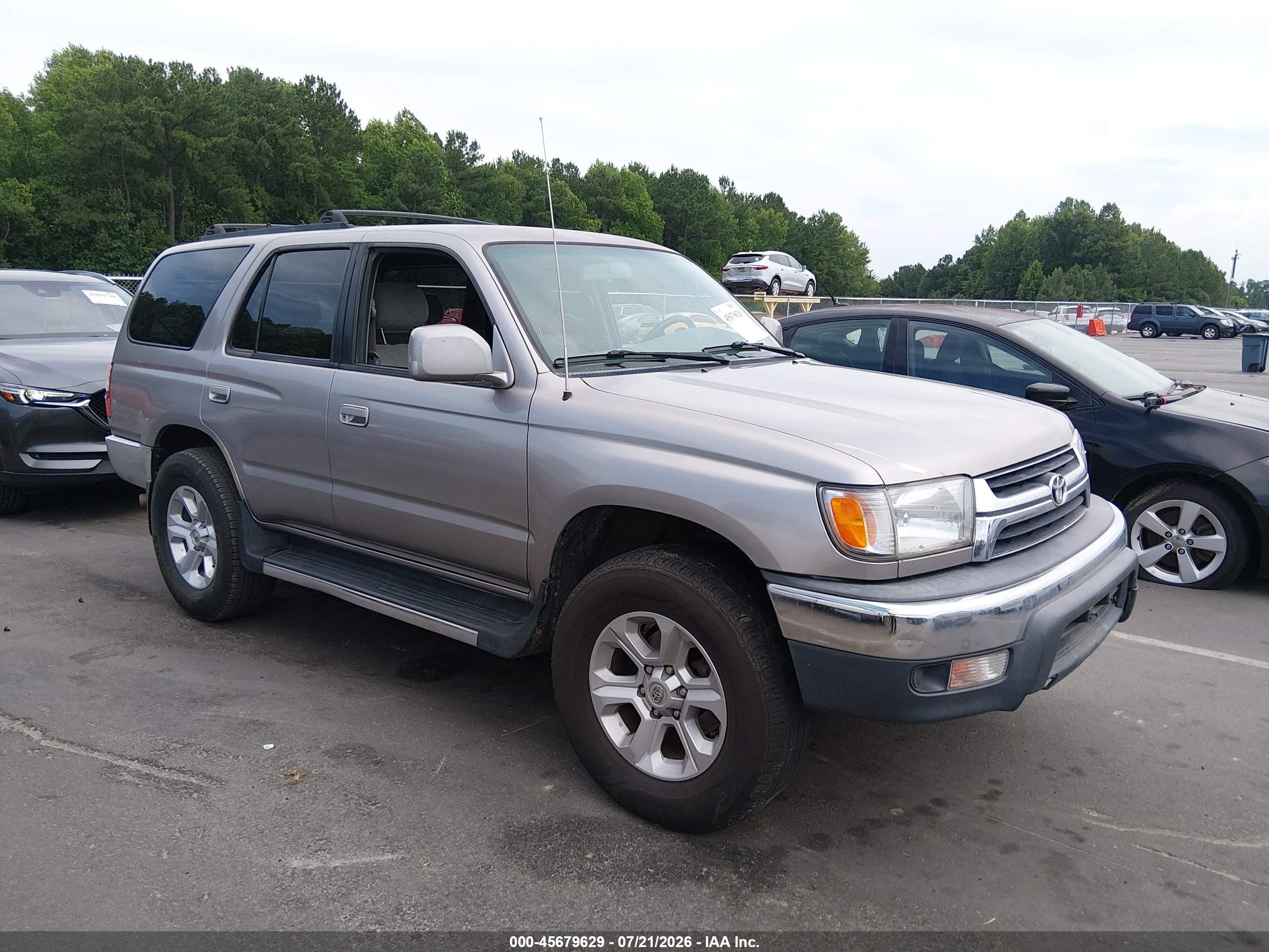 2002 Toyota 4runner Sr5 V6 Silver vin: JT3HN86R729062734