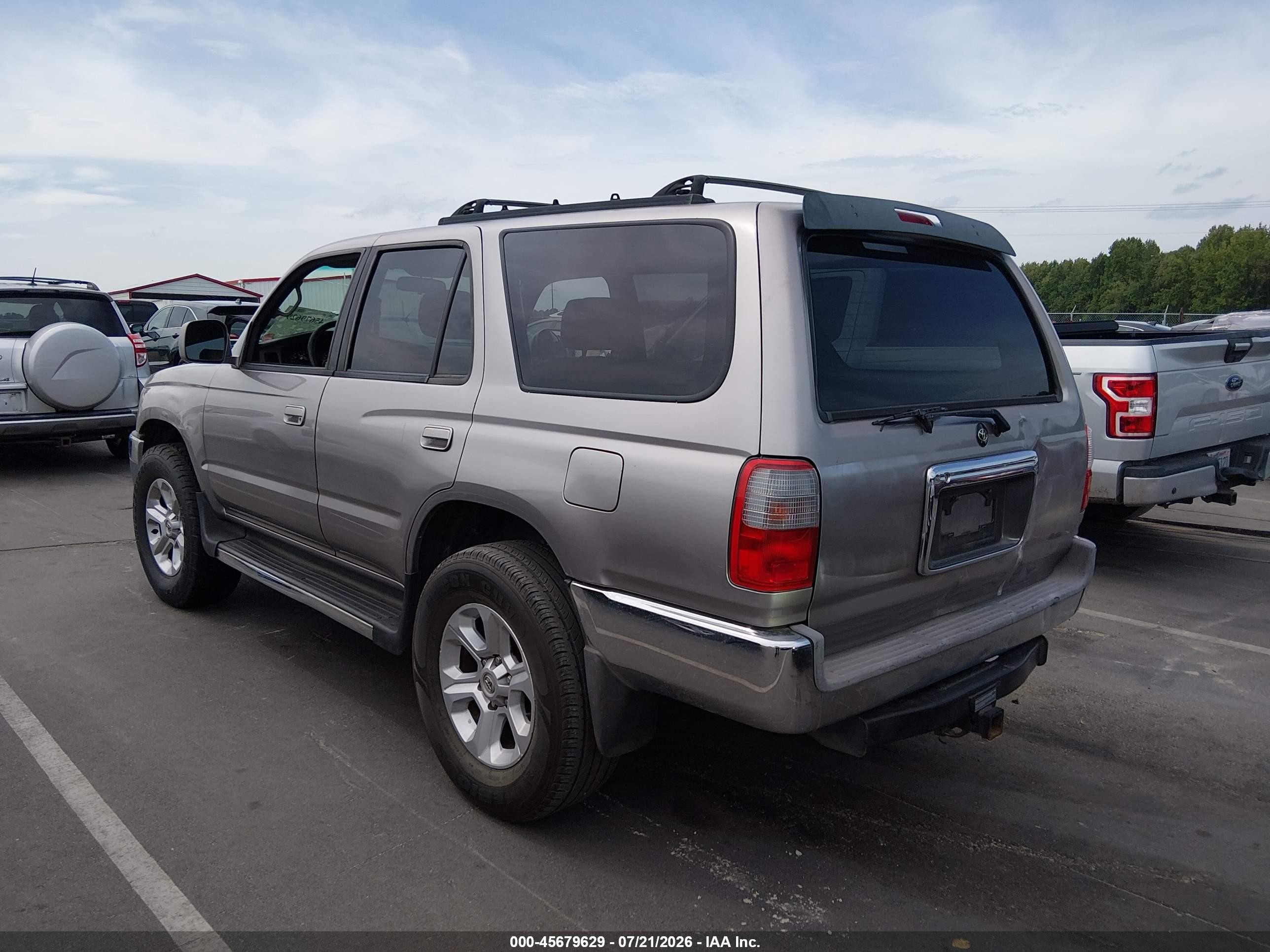 2002 Toyota 4runner Sr5 V6 Silver vin: JT3HN86R729062734