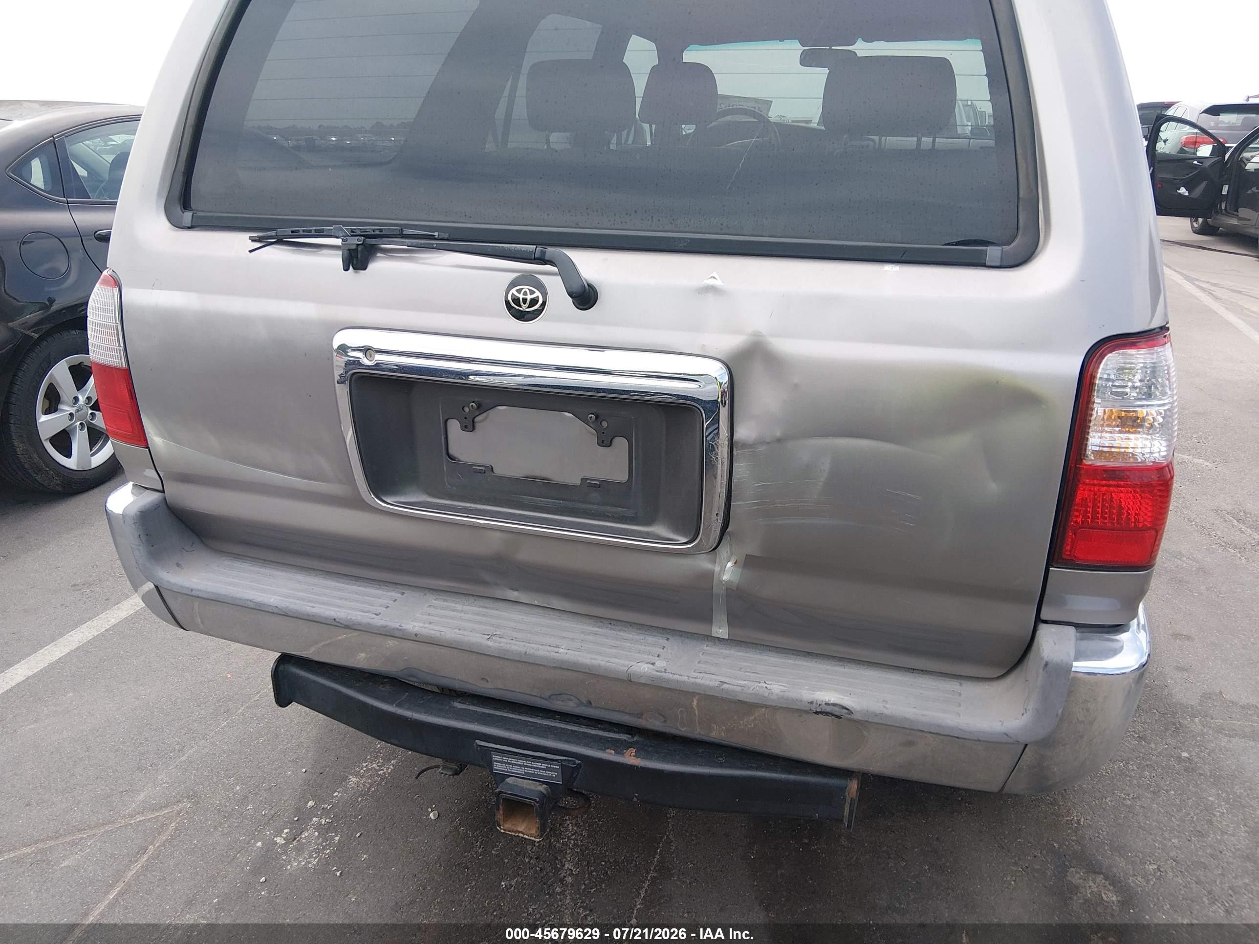 2002 Toyota 4runner Sr5 V6 Silver vin: JT3HN86R729062734