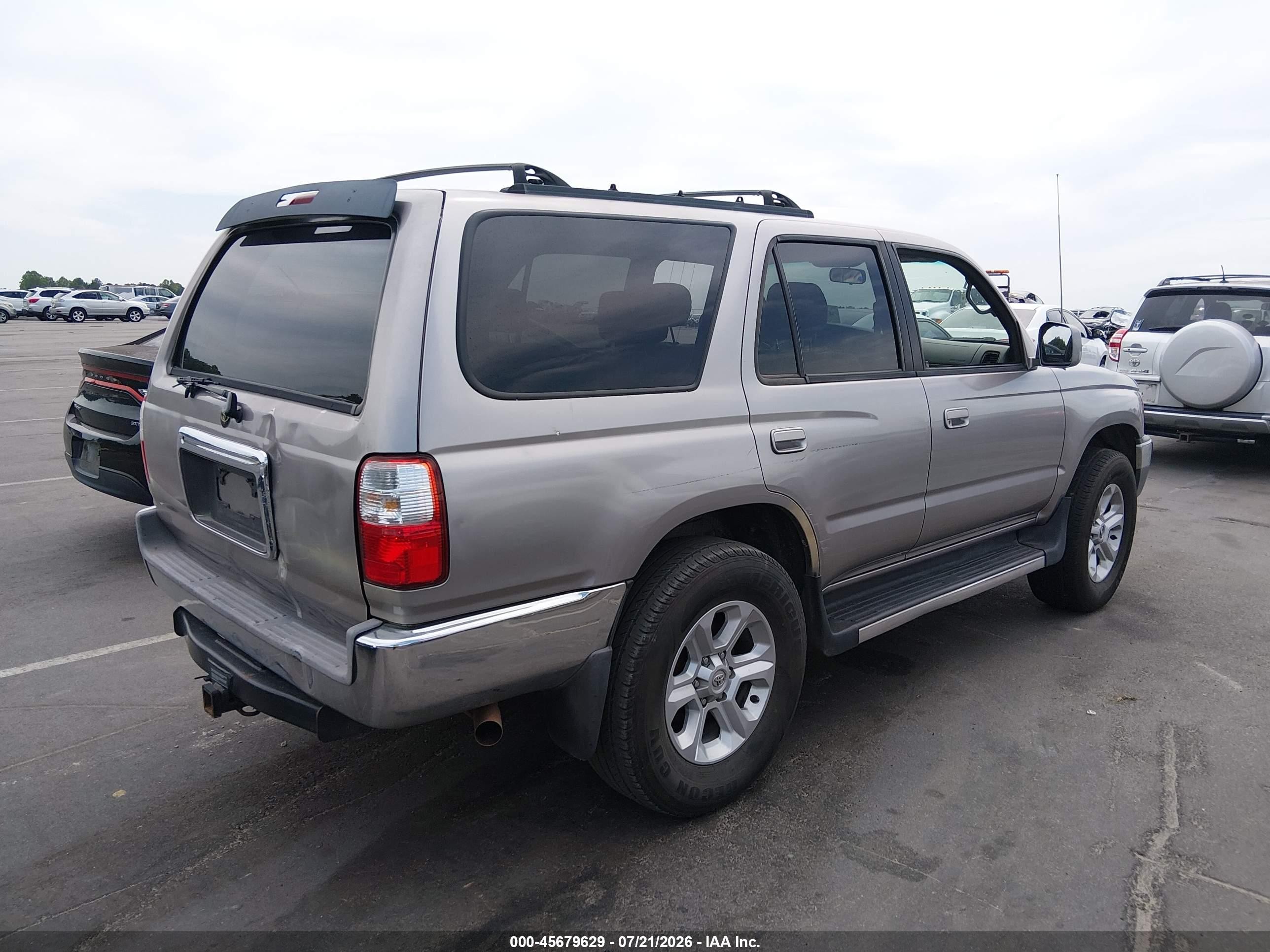 2002 Toyota 4runner Sr5 V6 Silver vin: JT3HN86R729062734