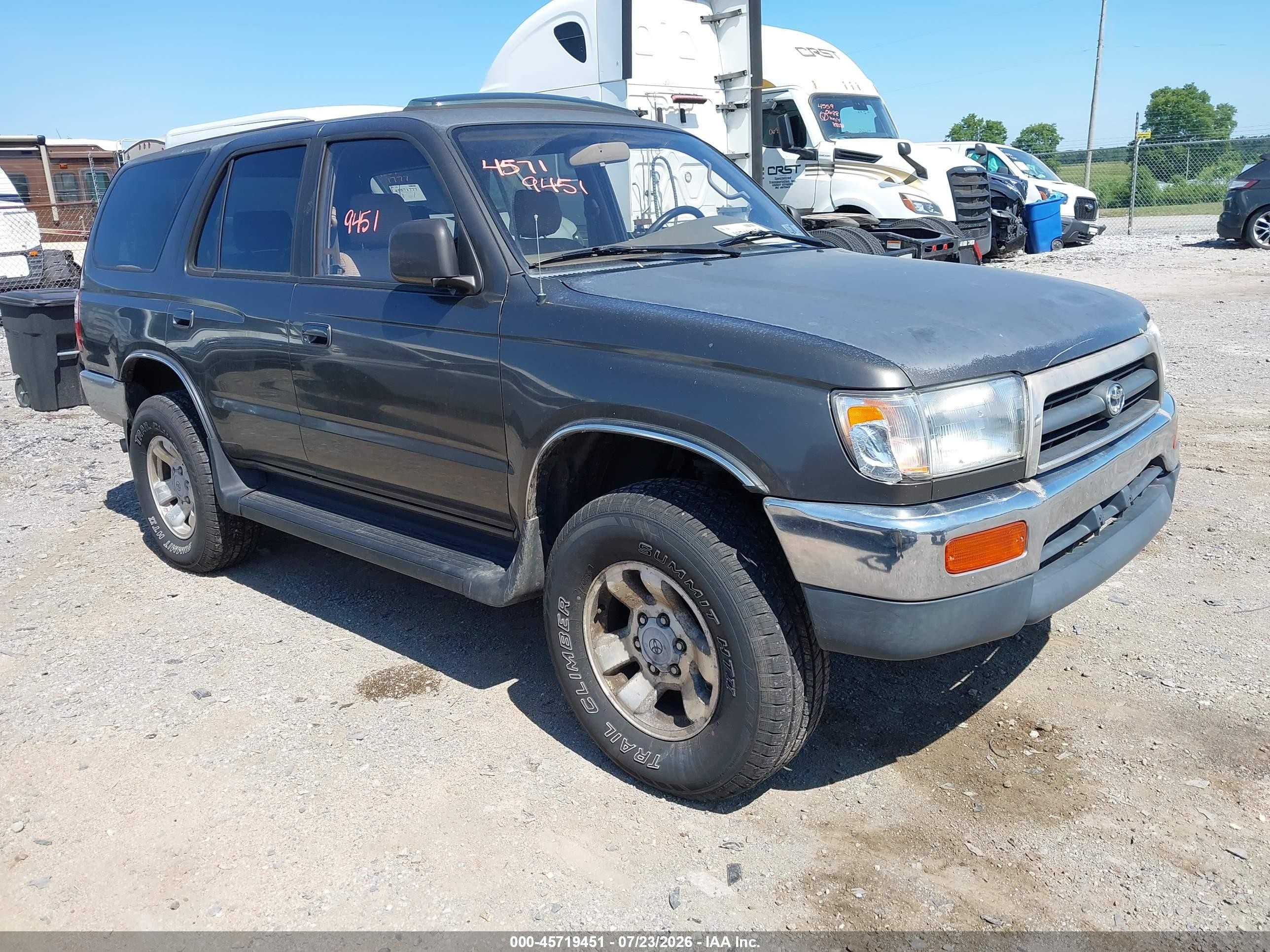 1997 Toyota 4runner Sr5 V6 Серый vin: JT3HN86R7V0057980