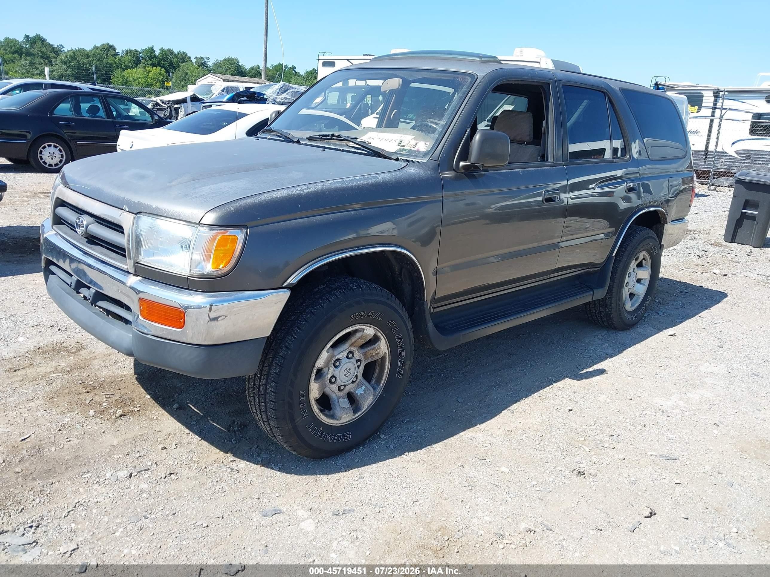 1997 Toyota 4runner Sr5 V6 Серый vin: JT3HN86R7V0057980