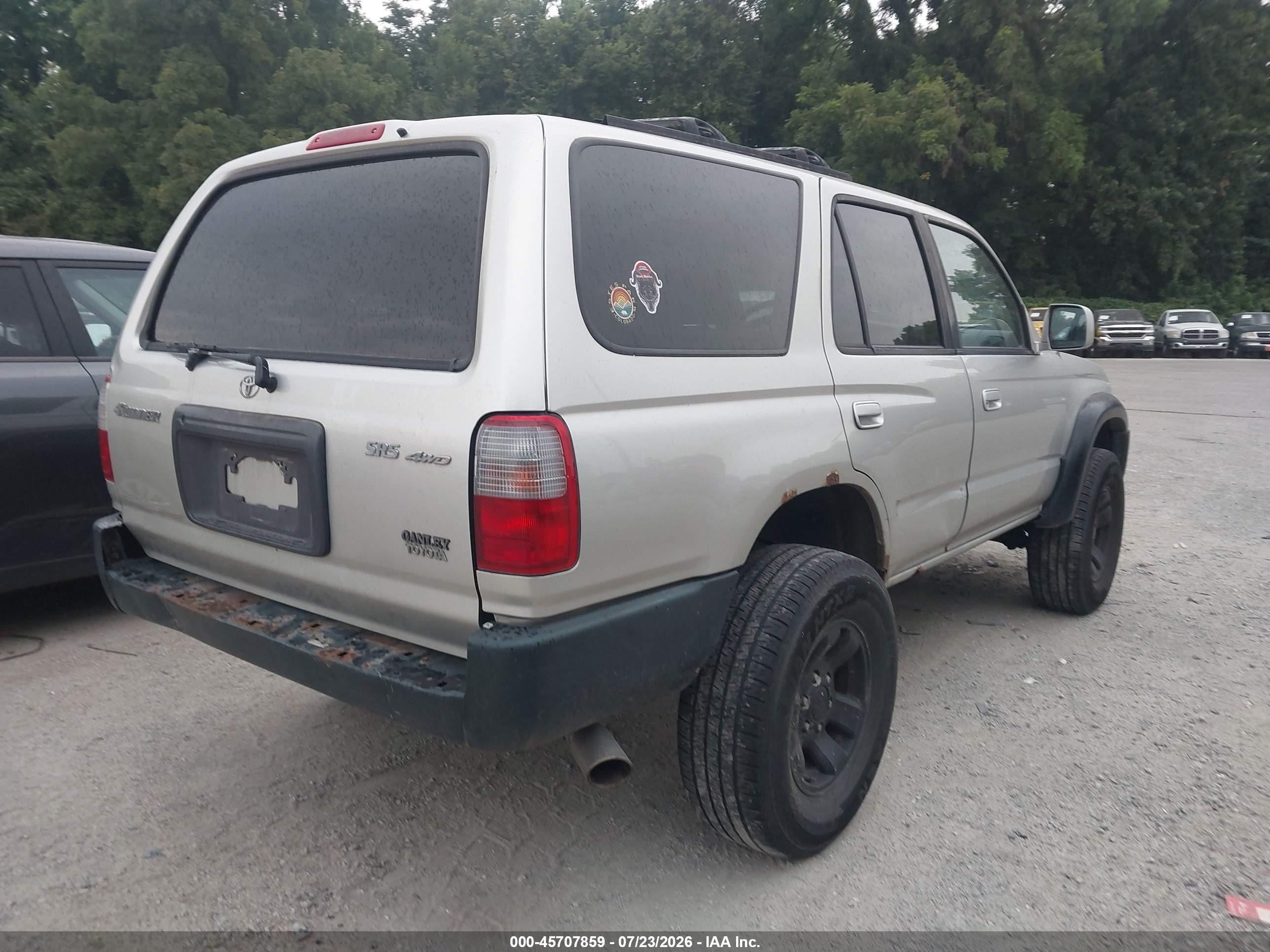 1999 Toyota 4runner Sr5 V6 Gray vin: JT3HN86R7X0228326