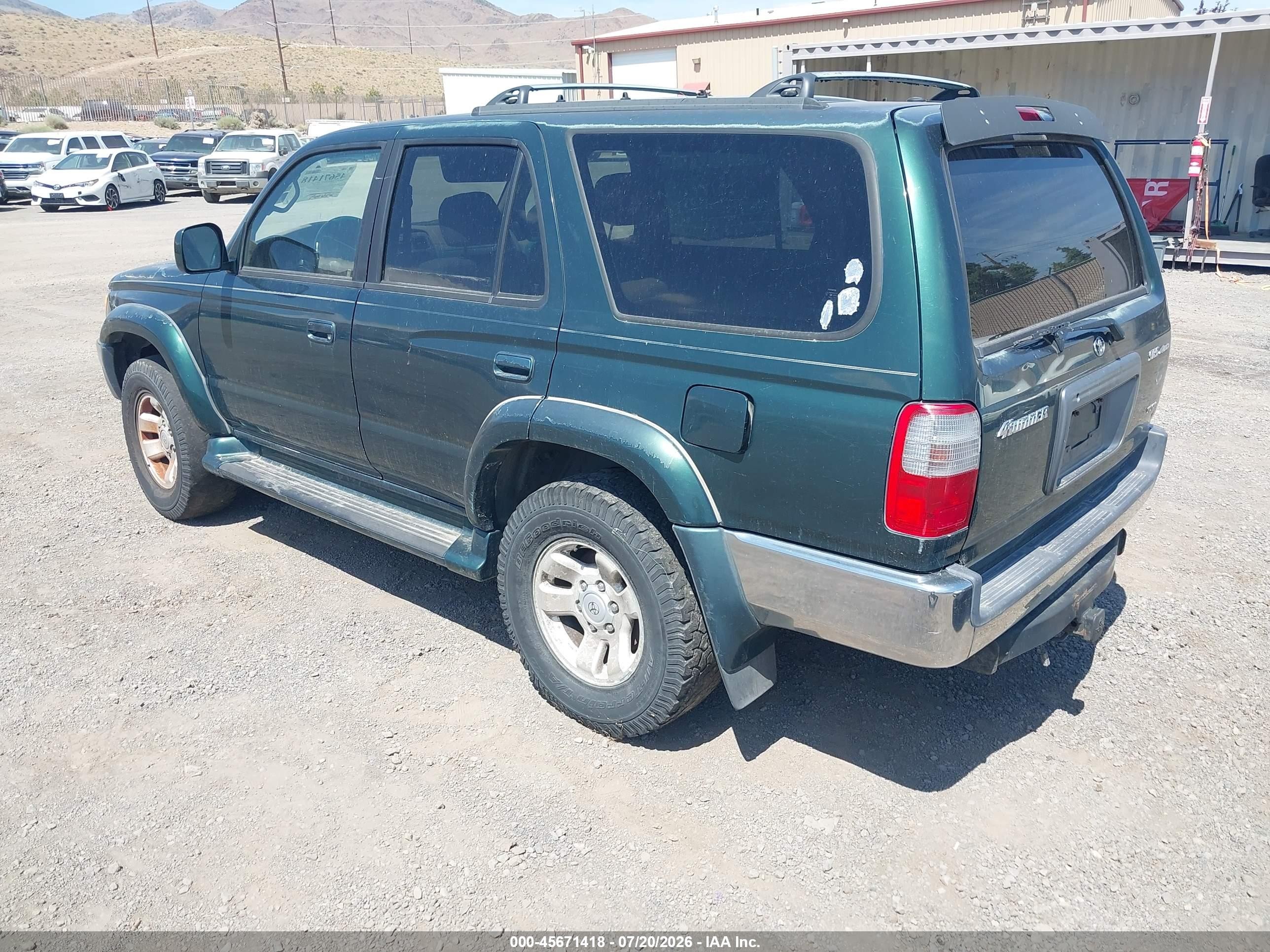 2000 Toyota 4runner Sr5 V6 Green vin: JT3HN86R7Y0265295