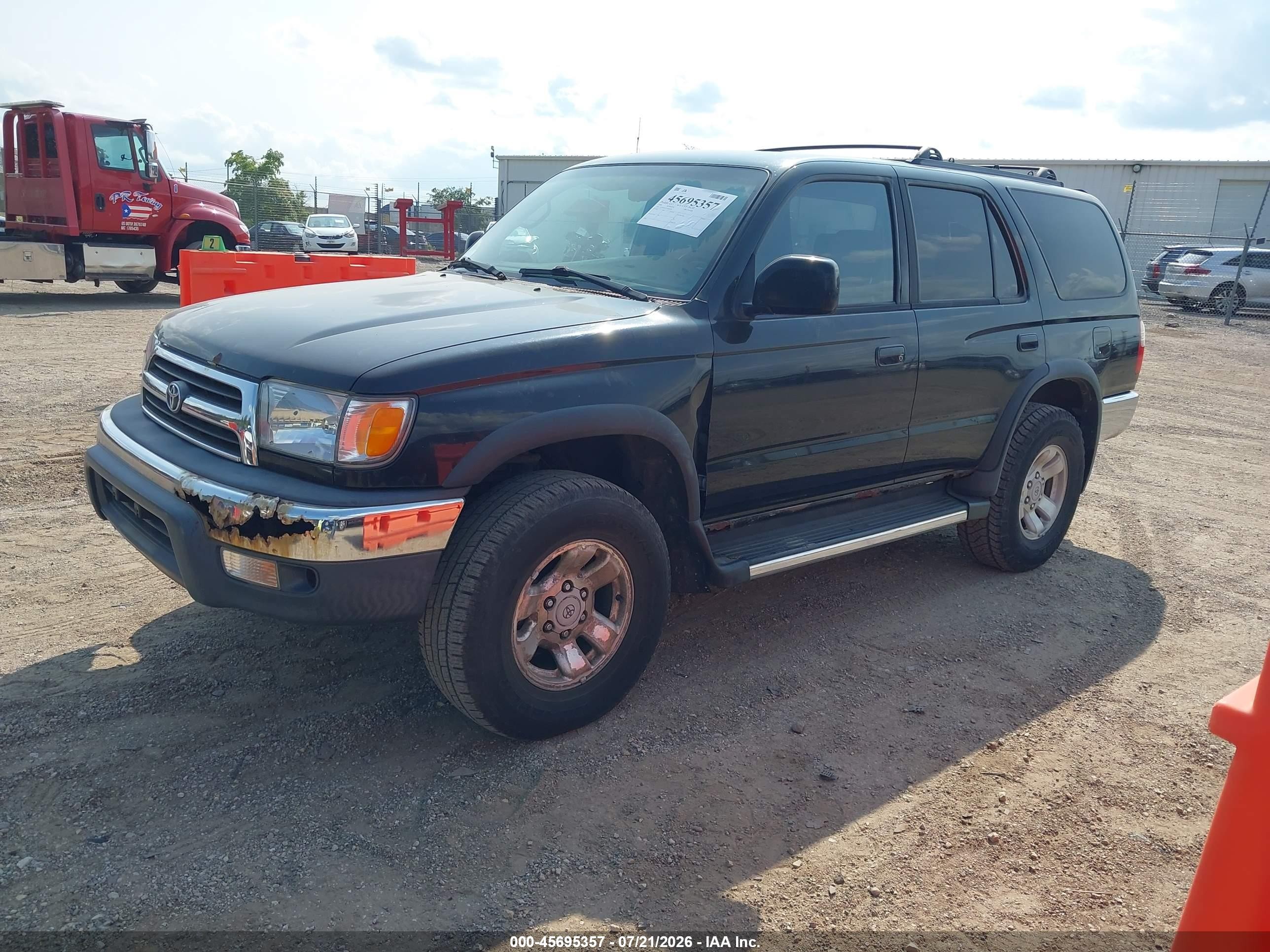 2000 Toyota 4runner Sr5 V6 Black vin: JT3HN86R7Y0286728