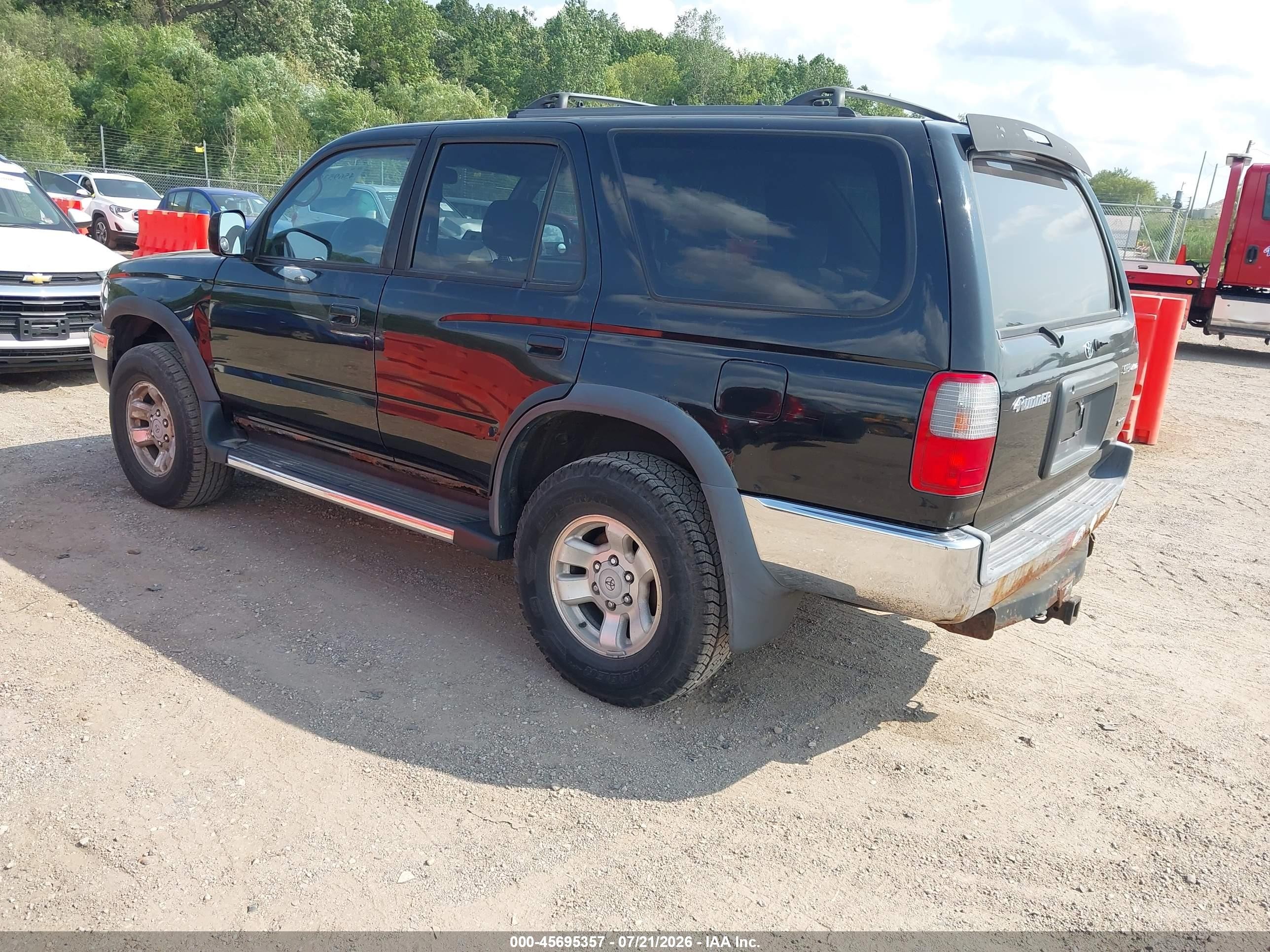 2000 Toyota 4runner Sr5 V6 Black vin: JT3HN86R7Y0286728