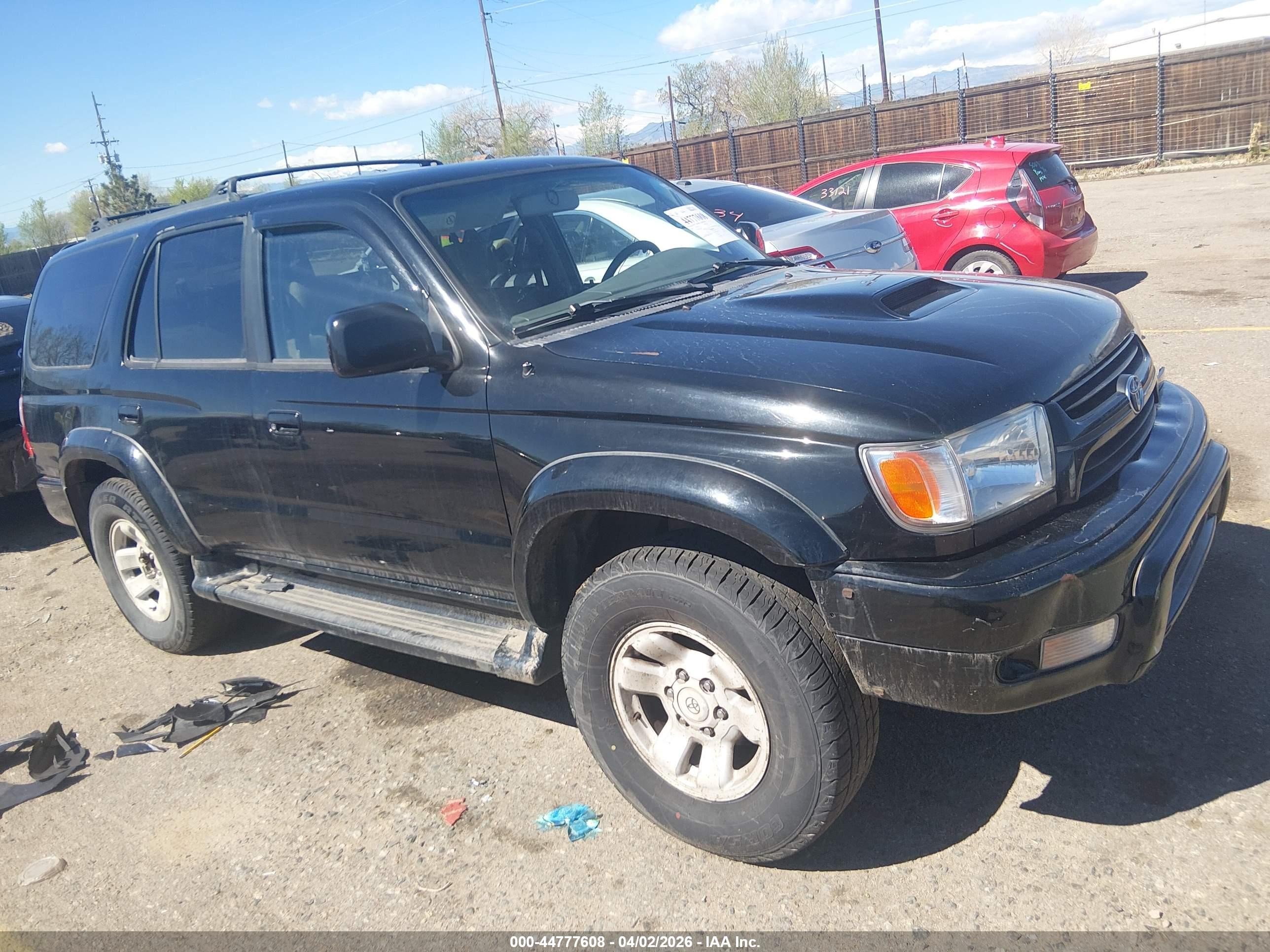 2001 Toyota 4runner Sr5 V6 Black vin: JT3HN86R810360633