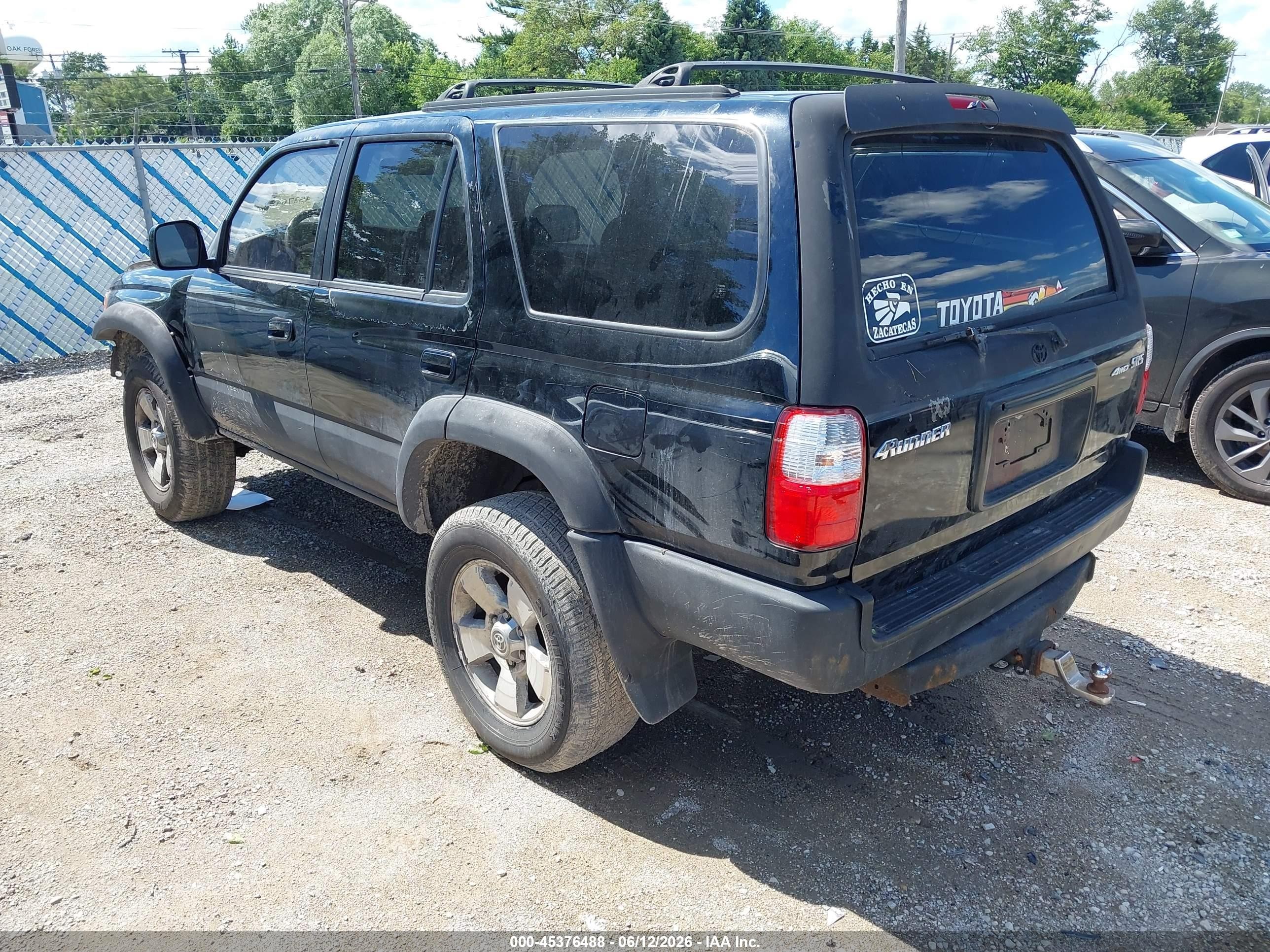 2001 Toyota 4runner Sr5 V6 Черный vin: JT3HN86R819047674